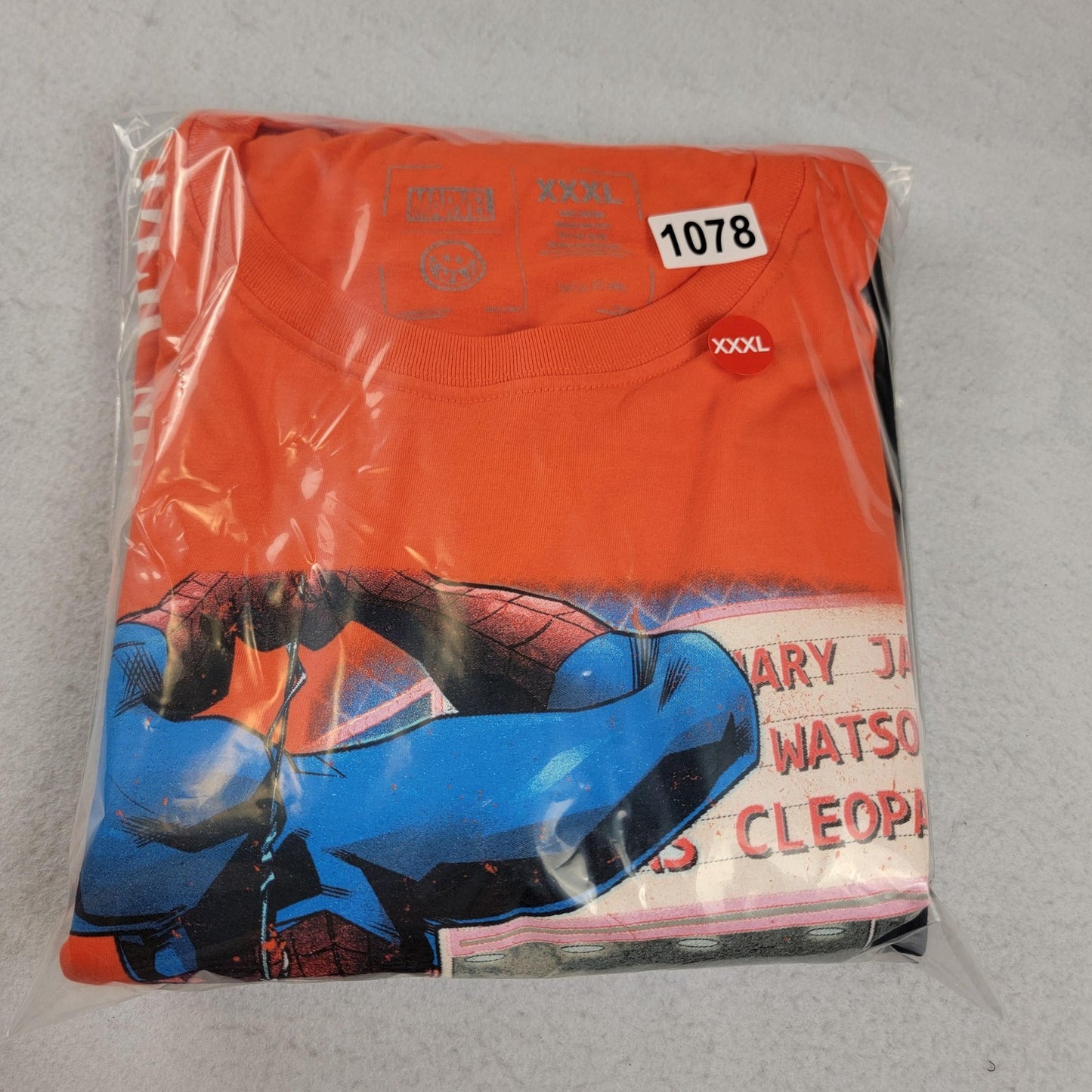 2 Pack Mens 3XL Long Sleeve Tees Marvel SpiderMan Orange & Black NASA