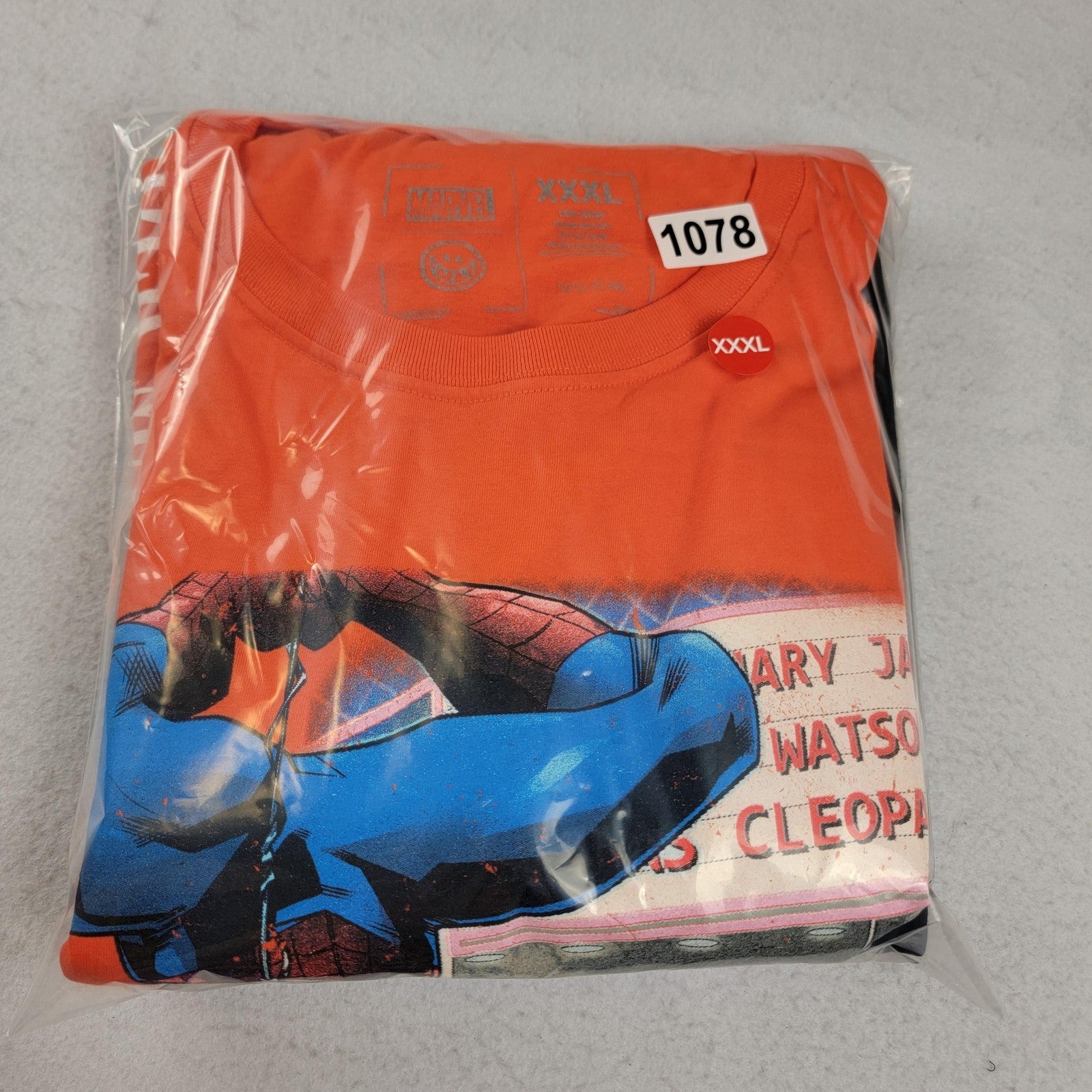 2 Pack Mens 3XL Long Sleeve Tees Marvel SpiderMan Orange & Black NASA
