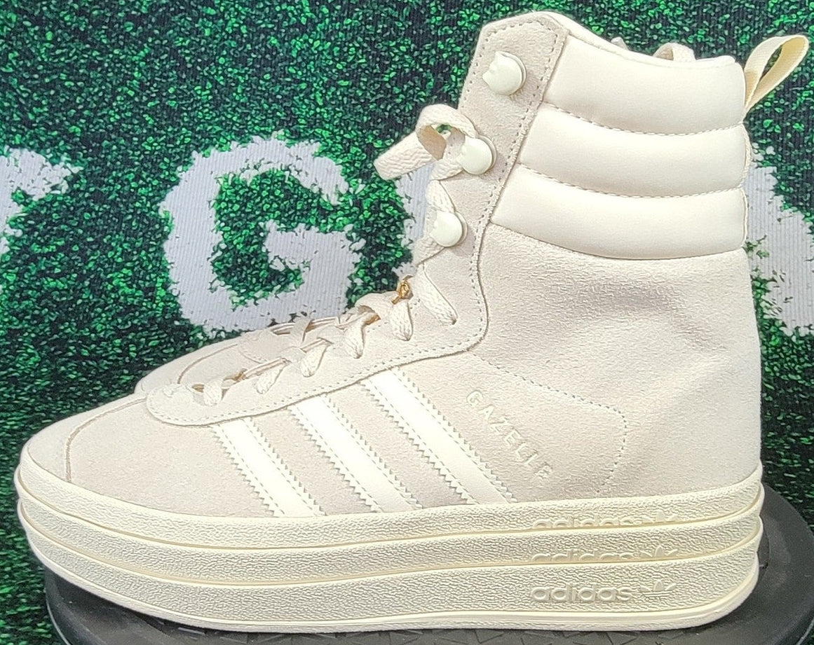 Adidas Originals Gazelle Boot Womens Sz 6.5 White ID69841