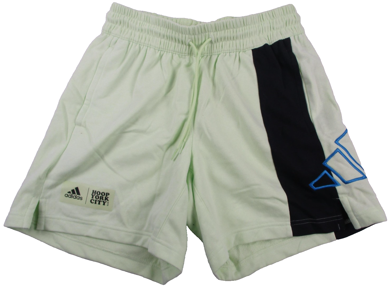 Adidas Hoop York City Sweat Shorts Womens XS Green Basketball New HB0690