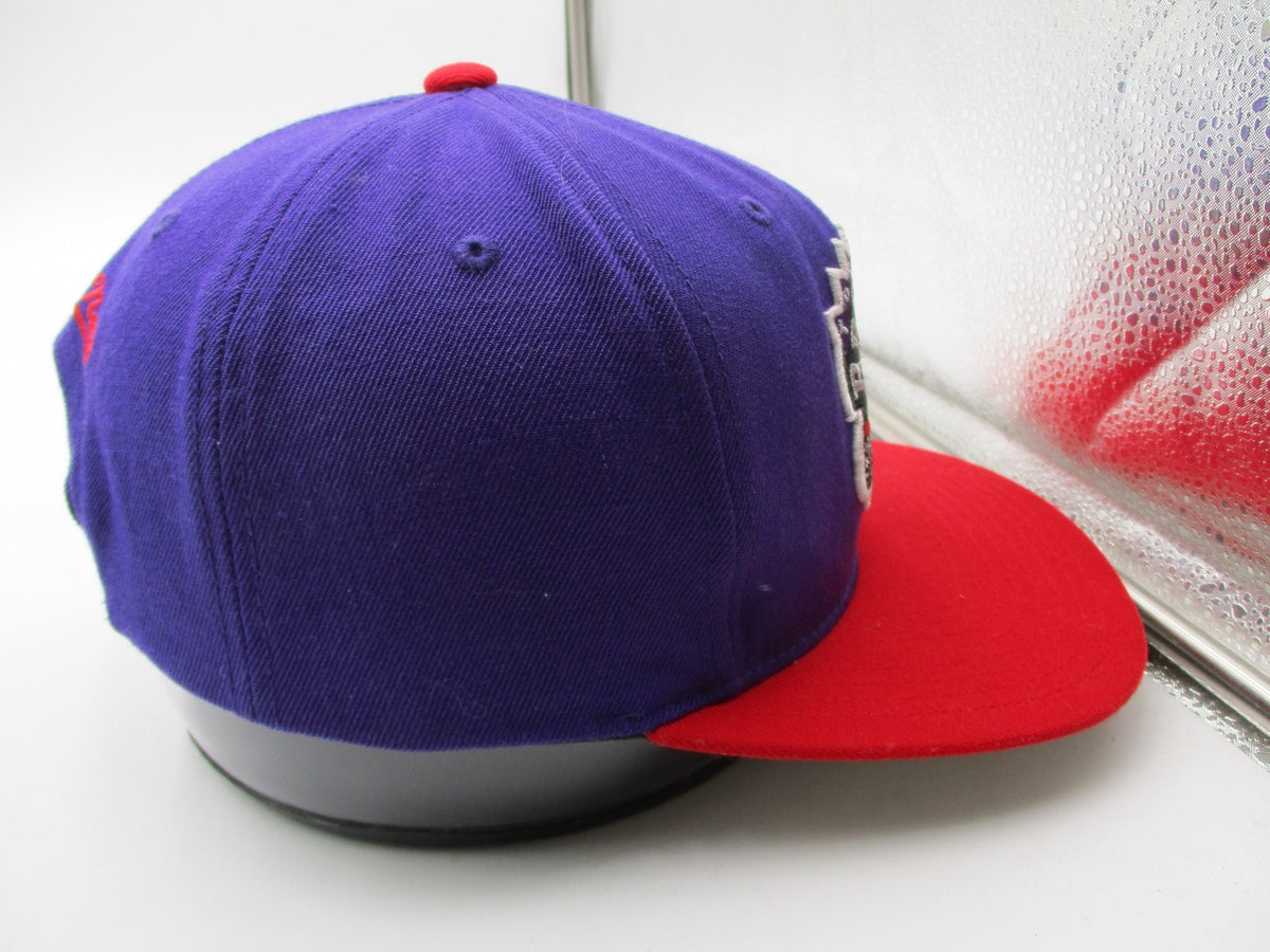 Toronto Raptors Hat Cap Snap Back One Size Purple NBA Basketball Mitchell Ness8