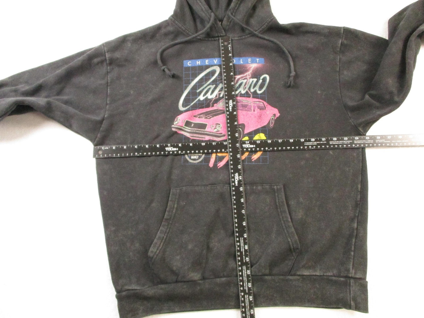 Chemistry Hoodie Mens Large Black Fleece Sweatshirt "1969" Camaro Retro Graphic5