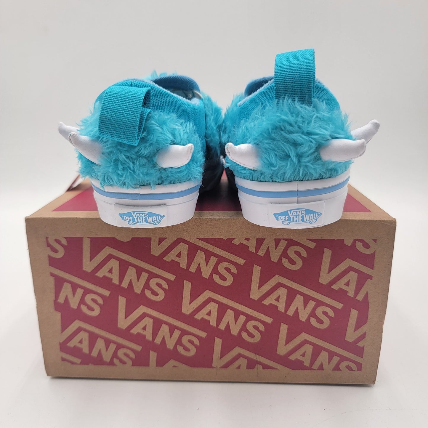 Vans Slip On V Monster Atoll Blue/True White Sz 5TD VN0A5KXP4LC4