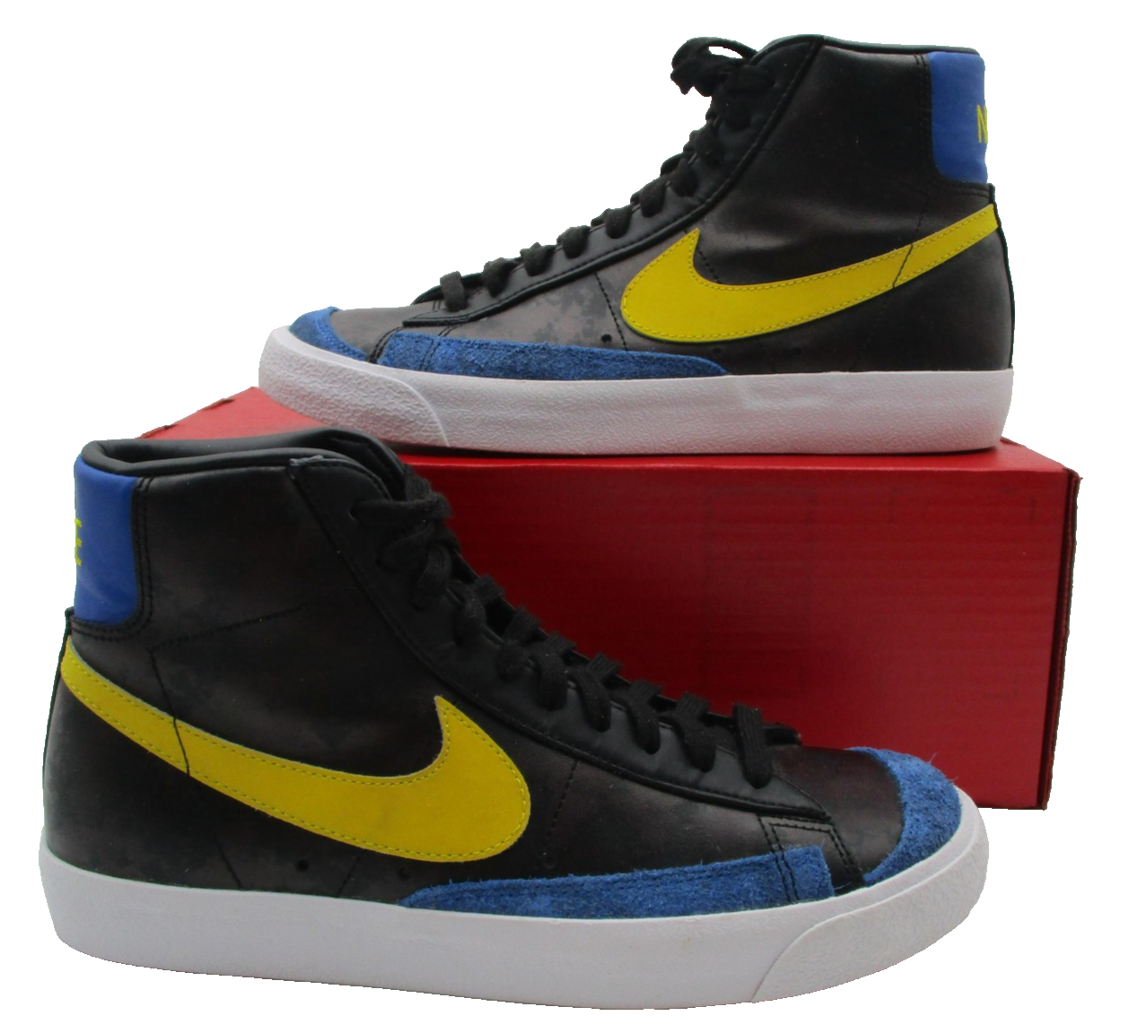 Nike Blazer Mid '77 Peace Love Basketball Shoes Mens 8.5 Black DC1414-001 (1U6)0