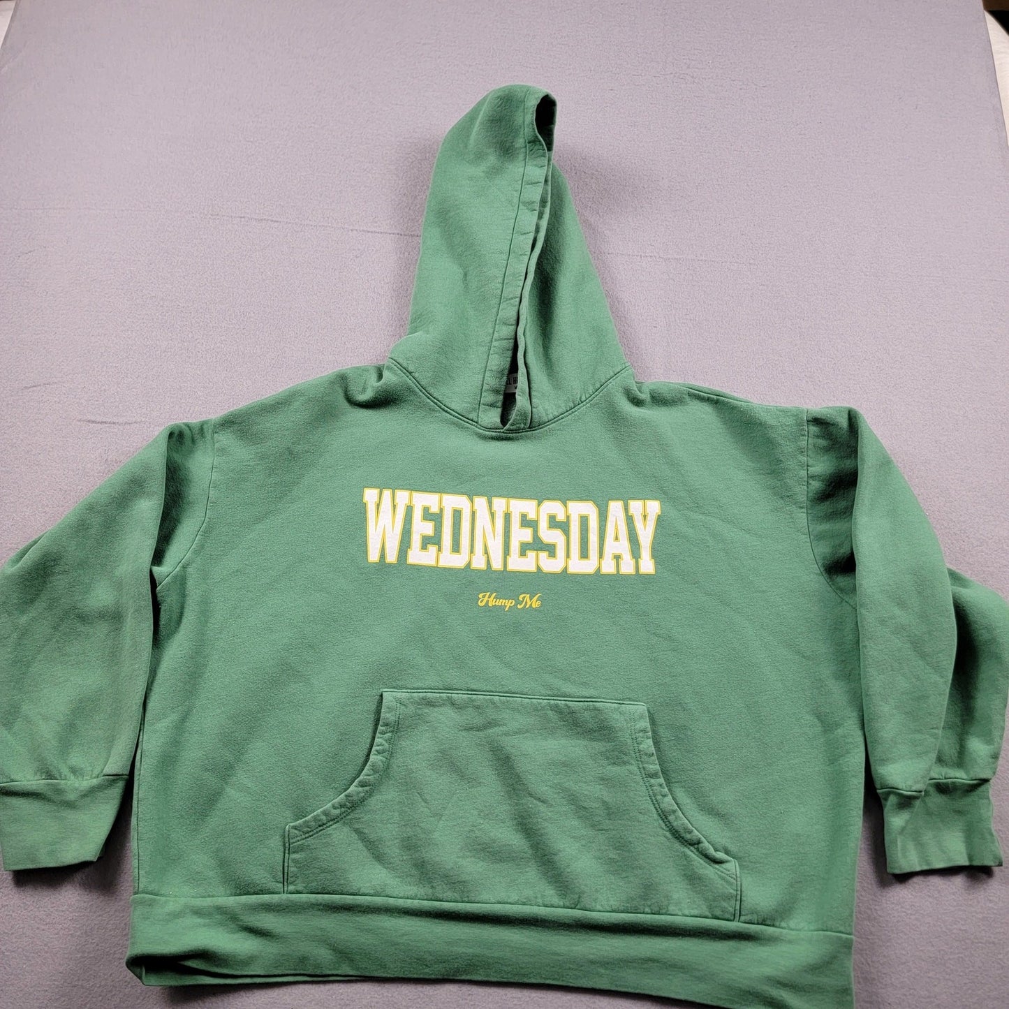 Call Her Daddy Wednesday Hump Me Green Hoodie  Size M