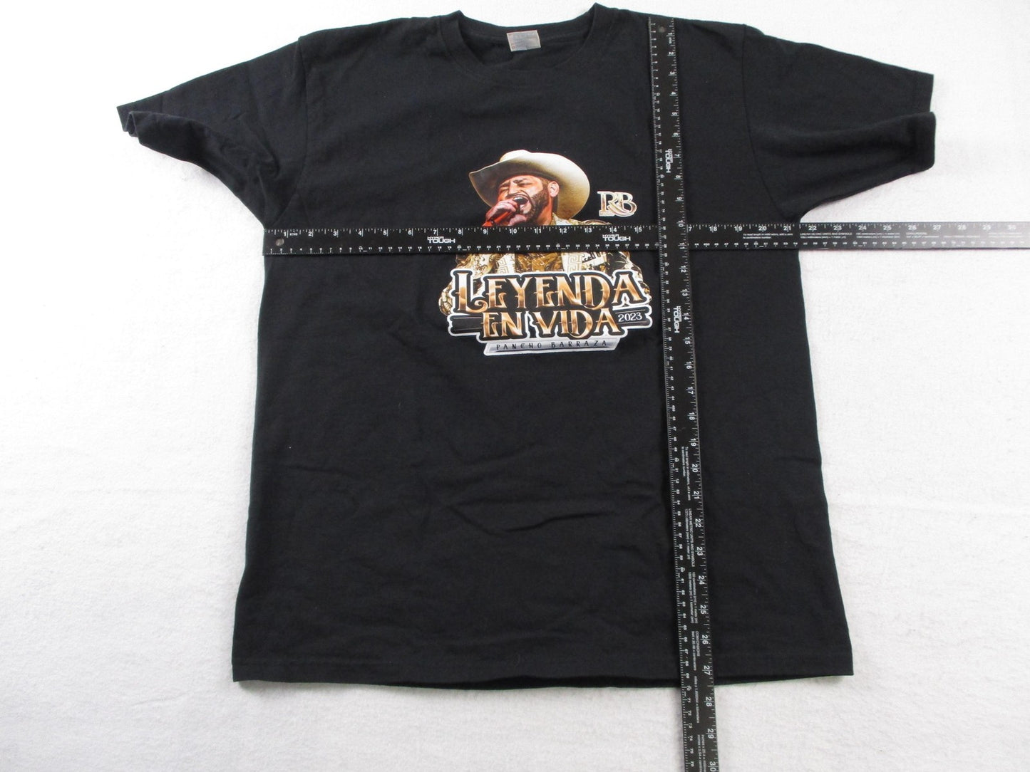 Pancho Barraza Leyenda En Vida Shirt Mens Large Black 2023 Graphic Concert Tee3