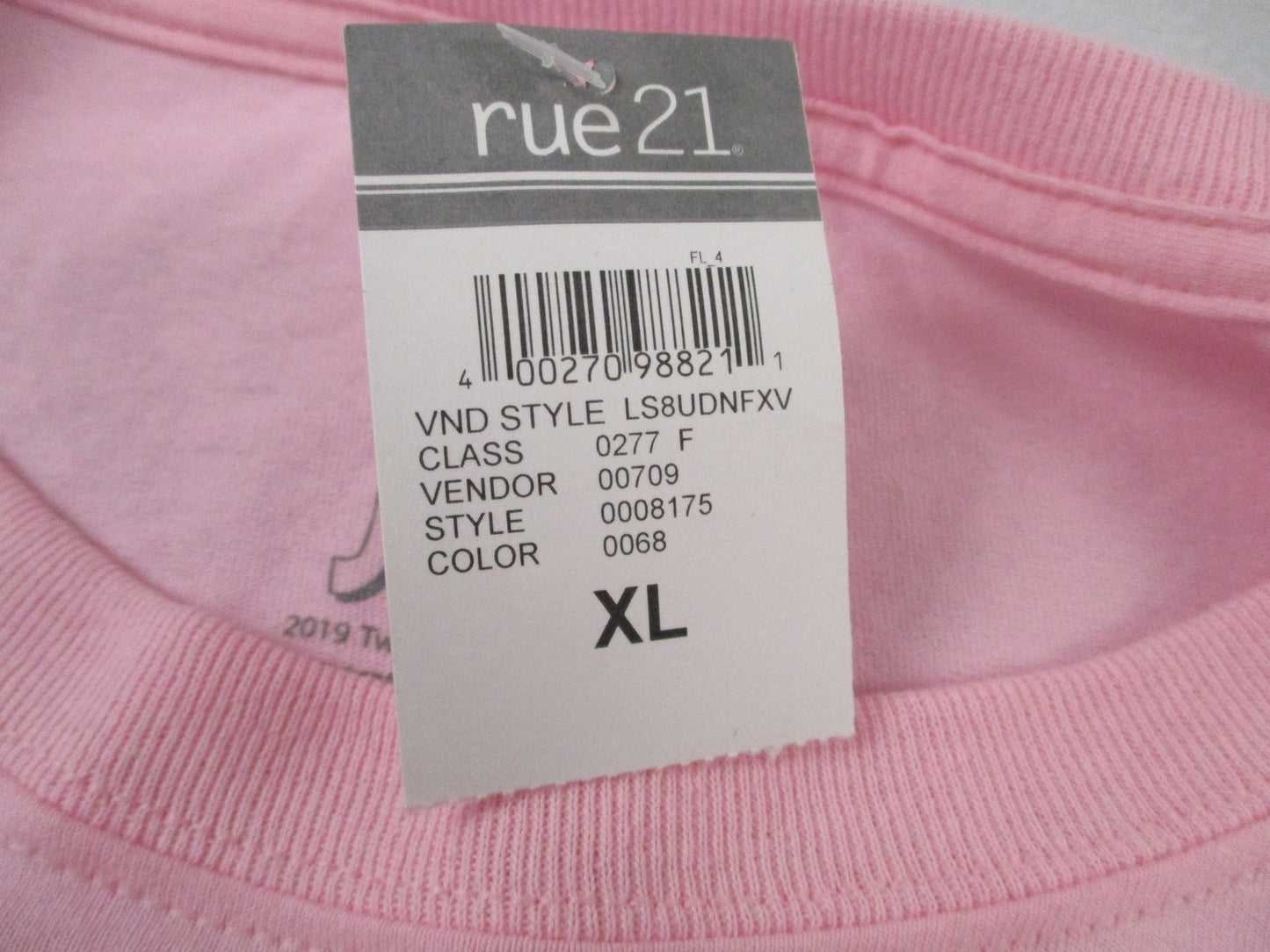 White Men Can't Jump Shirt Mens XL Pink Long Sleeve Movie Graphic Tee Rue21 13513