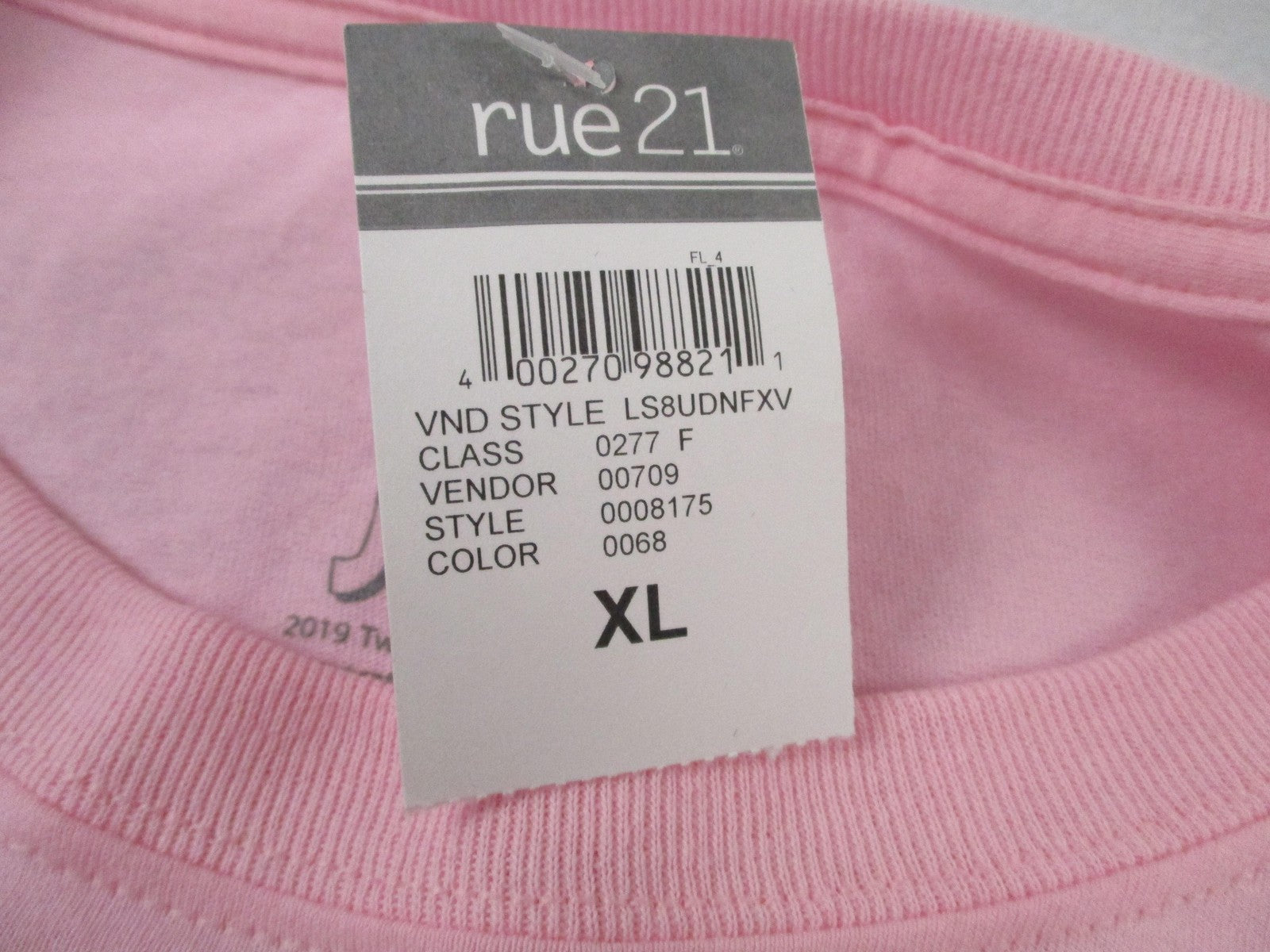 White Men Can't Jump Shirt Mens XL Pink Long Sleeve Movie Graphic Tee Rue21 13513