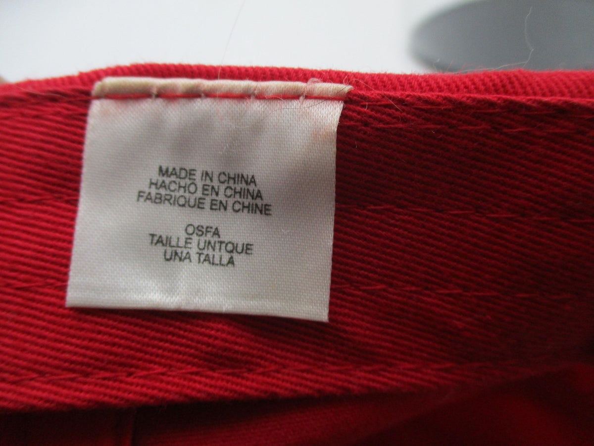 Wrangler Hat Cap Strap Back Mens One Size Red Black Twill Embroidered Logo8