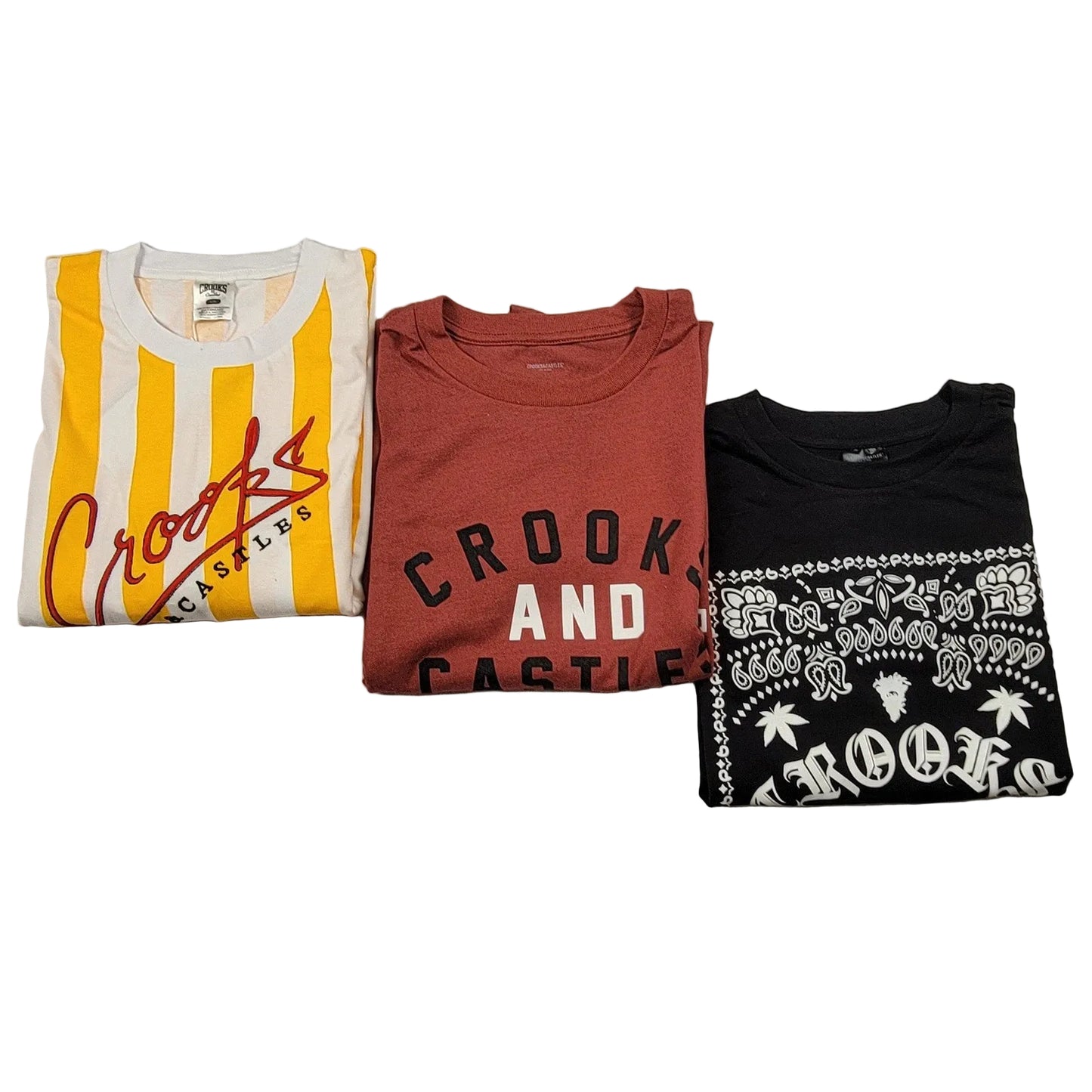 Crooks & Castles Tshirt 3pk Bundle Mens Sz XL Premium Streetwear