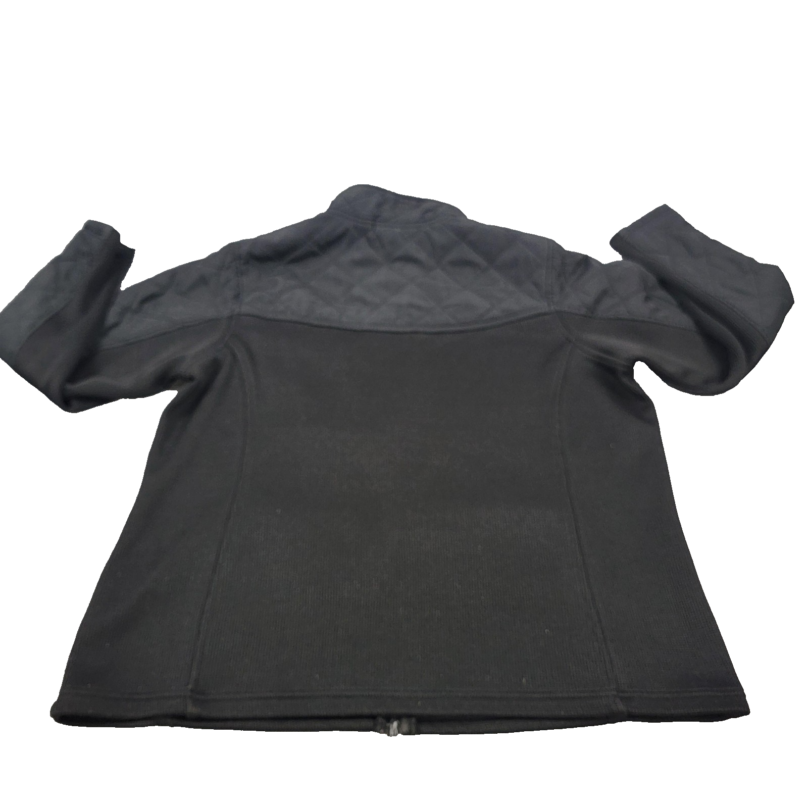 SwissTech Jacket Womens 2X Black Quilted Shoulder Full Zip Fleece Chest Pocket1