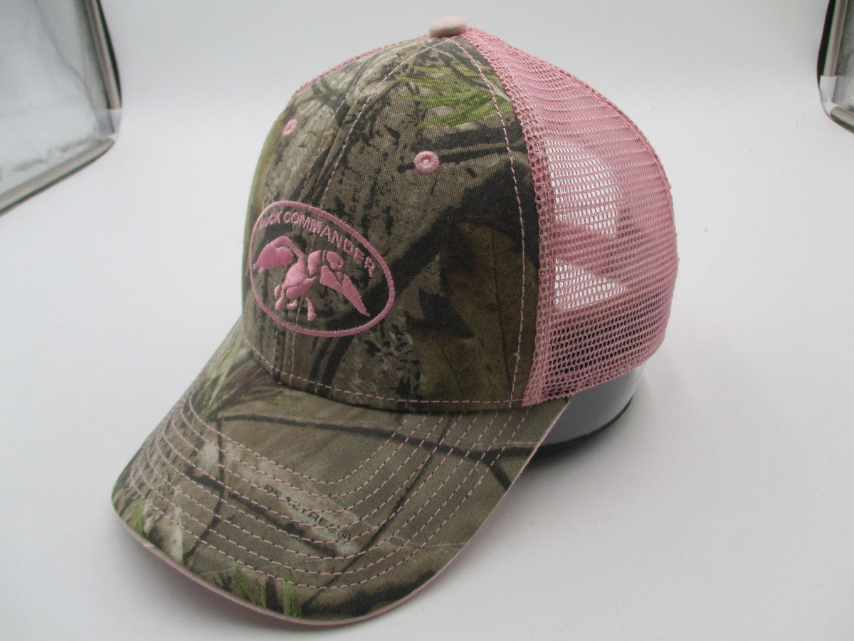 The Game Hat Cap Strap Back Womens One Size Pink Camo Duck Commander Trucker3