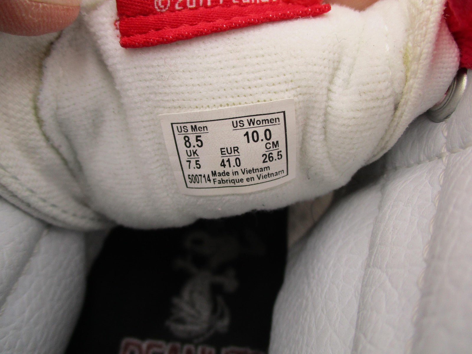 Vans Peanuts Sk8-Hi Shoes Mens Size 8.5 White Red Snoopy High Top Music 50071416