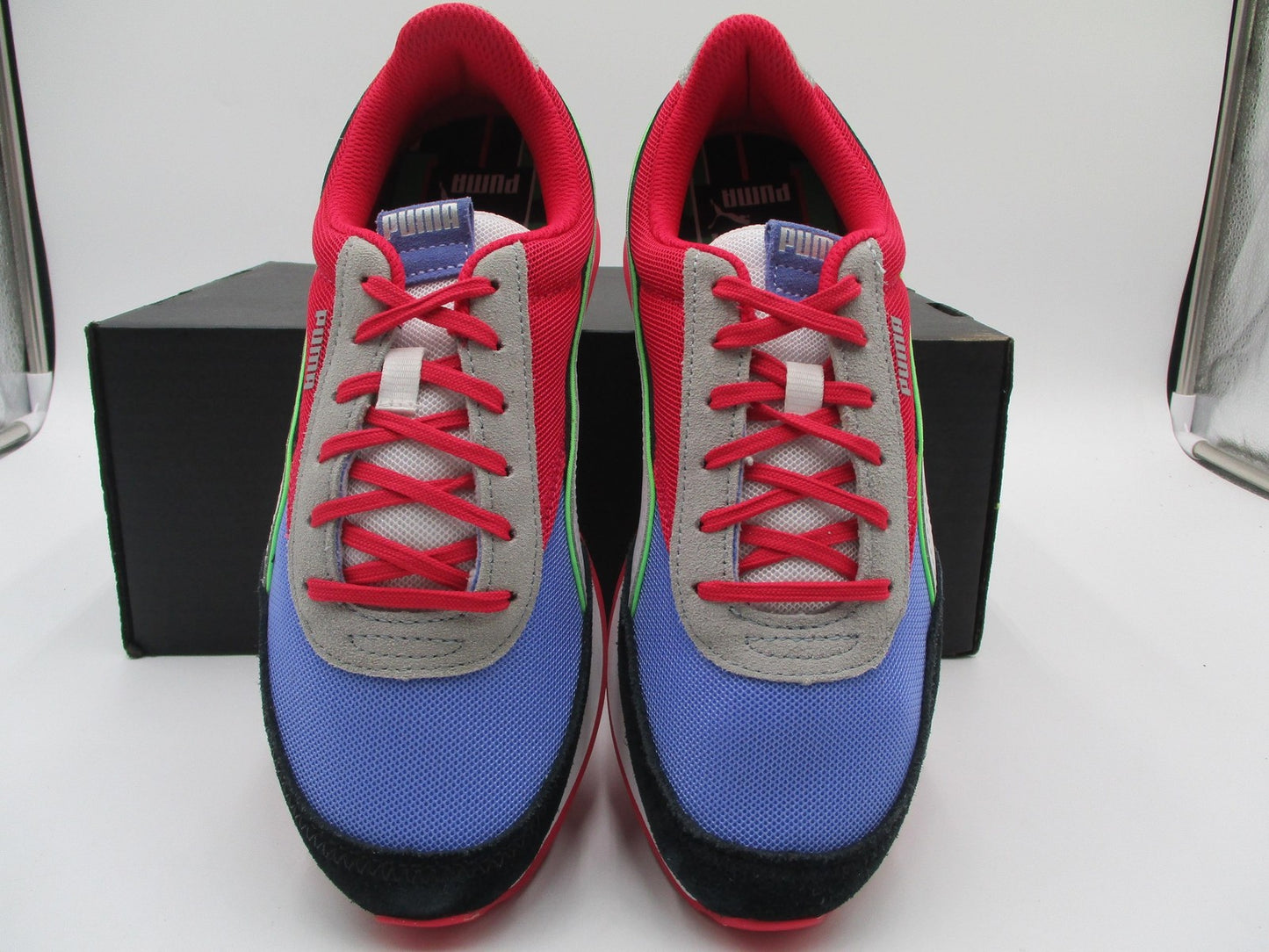 Puma Future Rider Womens Size 8 Red Blue White Gray Rider Foam 38168401 (1F3)4
