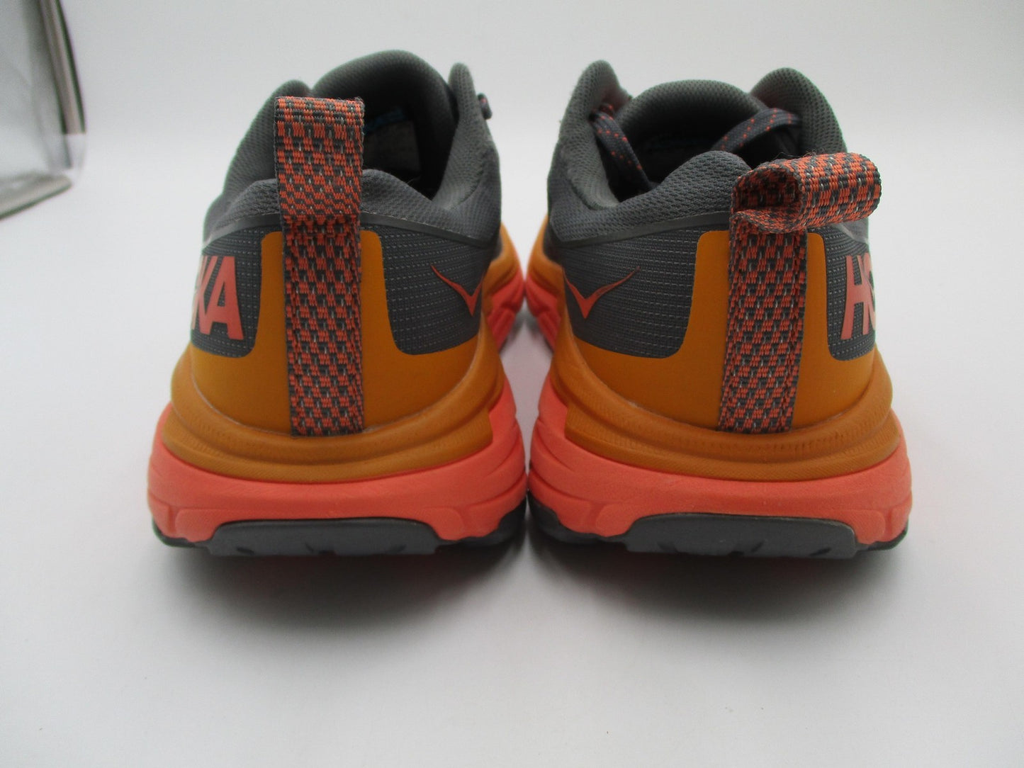 Hoka One One Challenger ATR 6 Shoes Womens Size 8.5 Gray Orange Trail 11065127