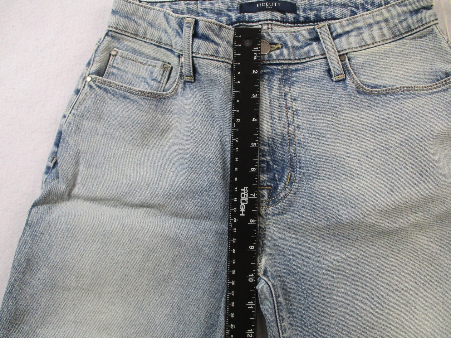 Fidelity Kendall Jeans Womens 26 Blue Light Wash High Rise Straight Leg 145912