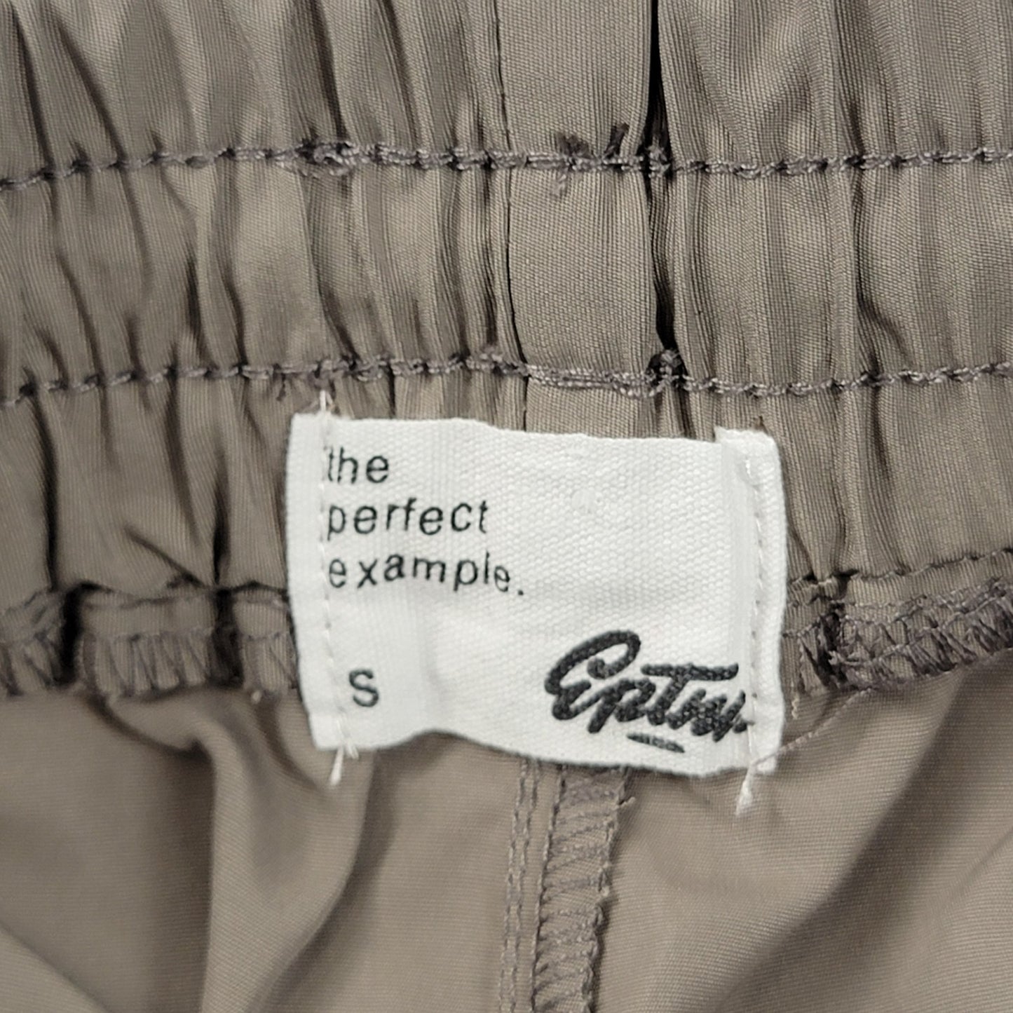 EPTM Perfect Example Men’s Tearaway Track Pants Beige White Black Size S