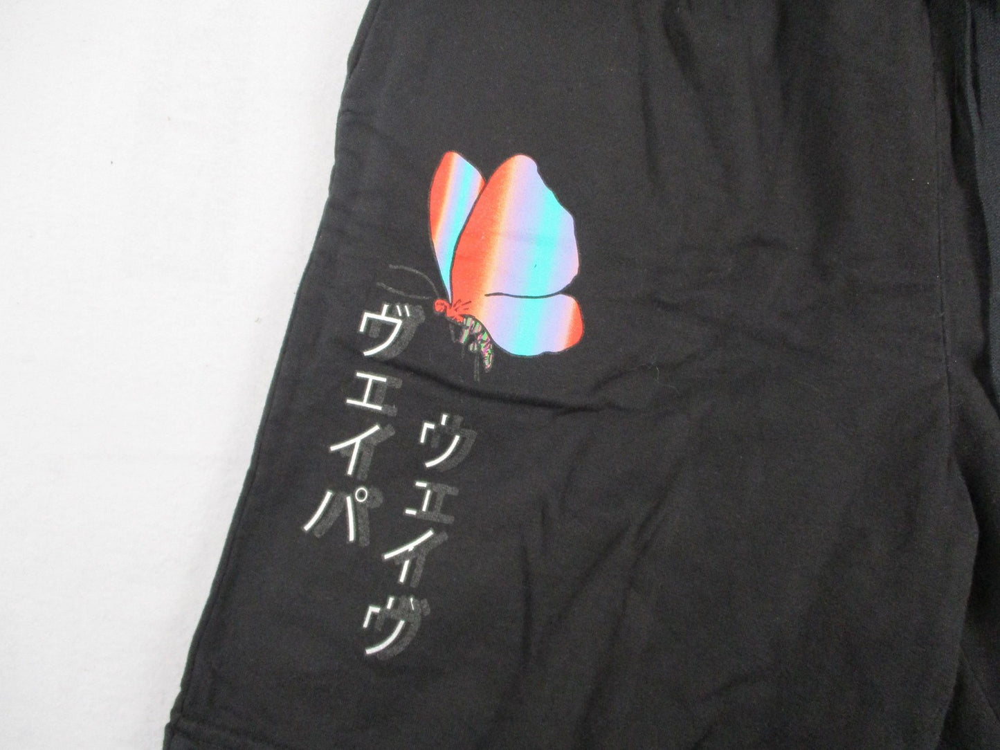 Vitriol Adroit Butterfly Snake Shorts Men Large Black Fleece Graphic Art 1248513