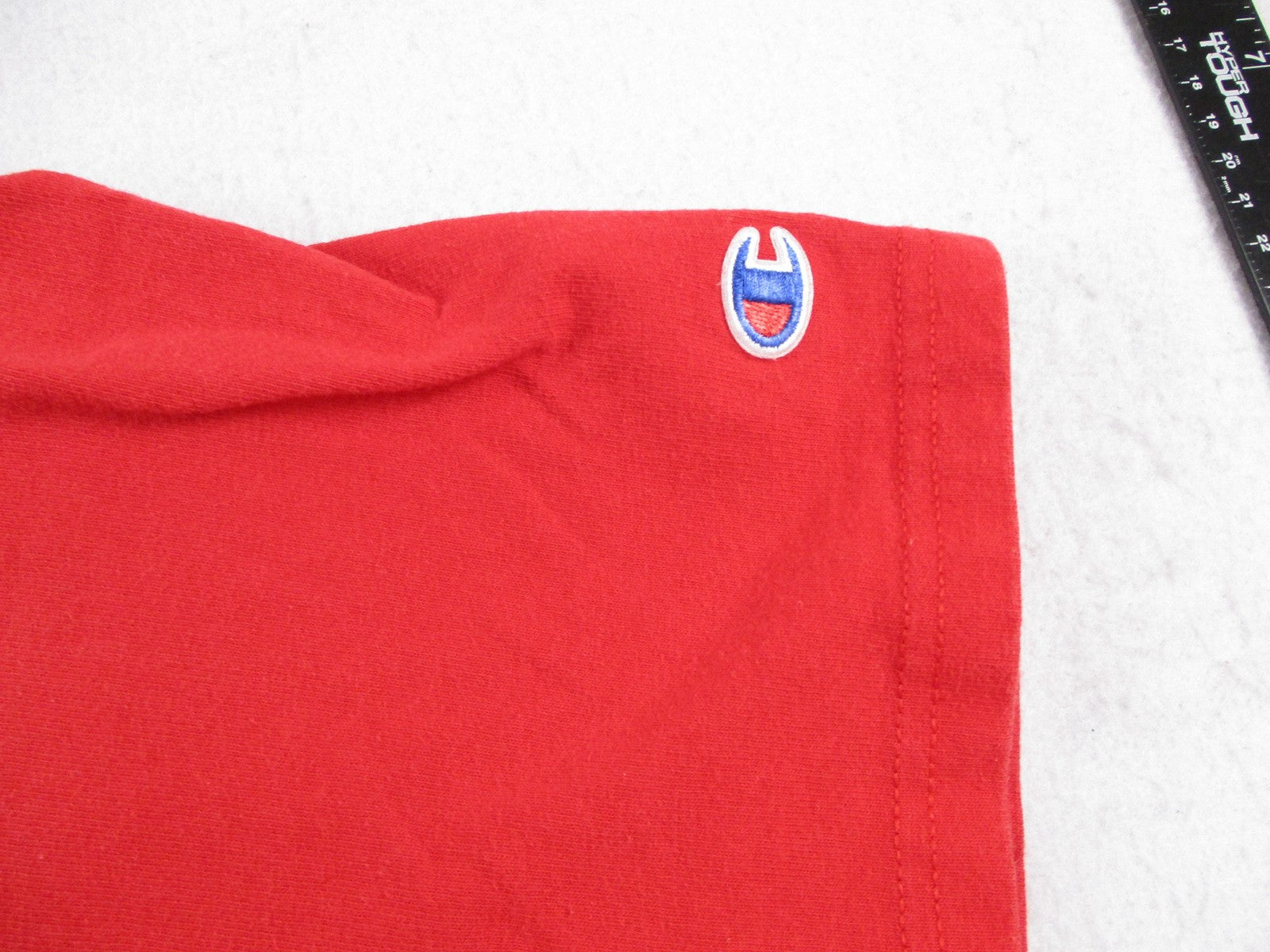 Champion Shirt Mens XL Red Script Logo Graphic Tee Short Sleeve Cotton Top2