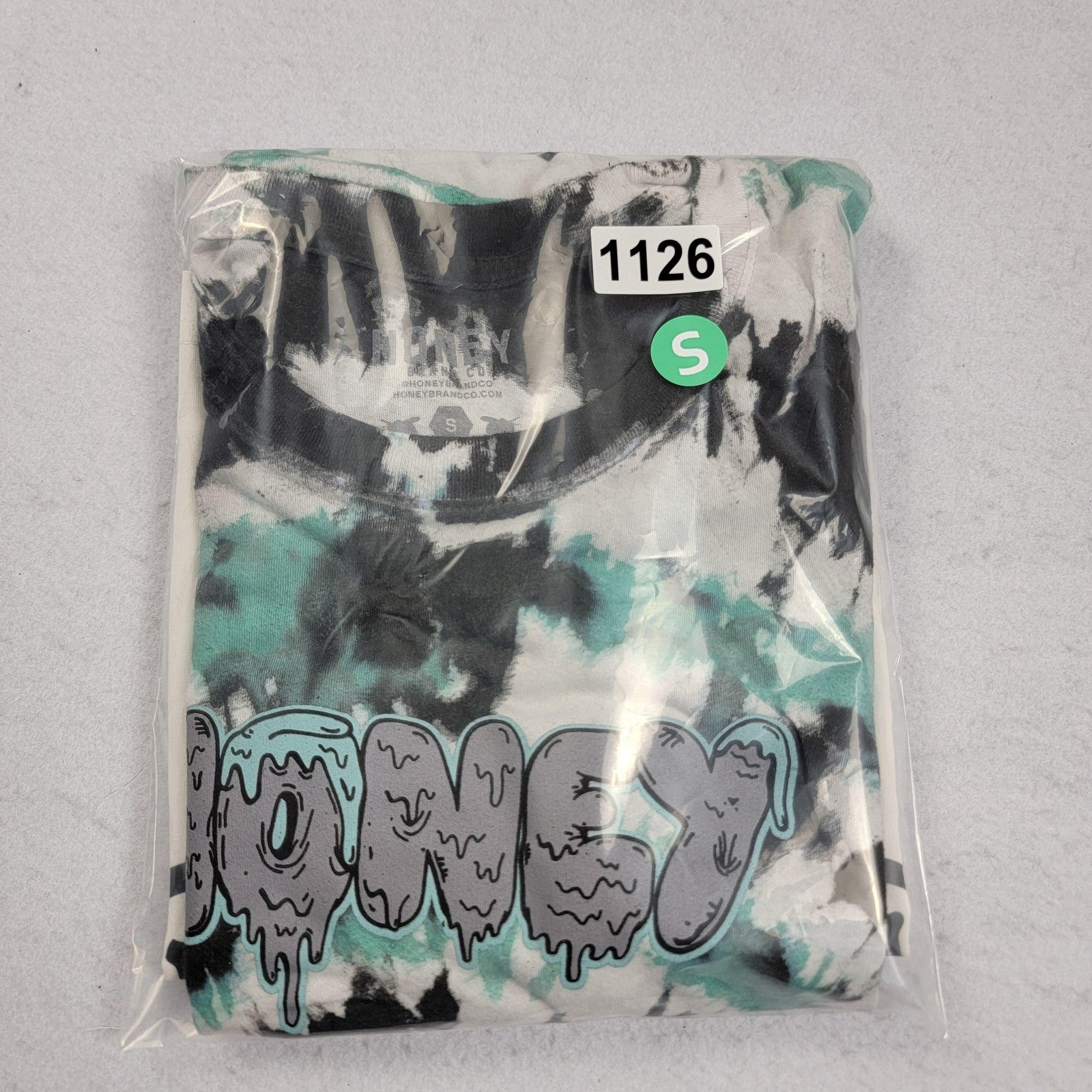 2 pack Von Dutch white Crop Tee+Honey Tie Dye Tee Shirt Womens Sz S 112612