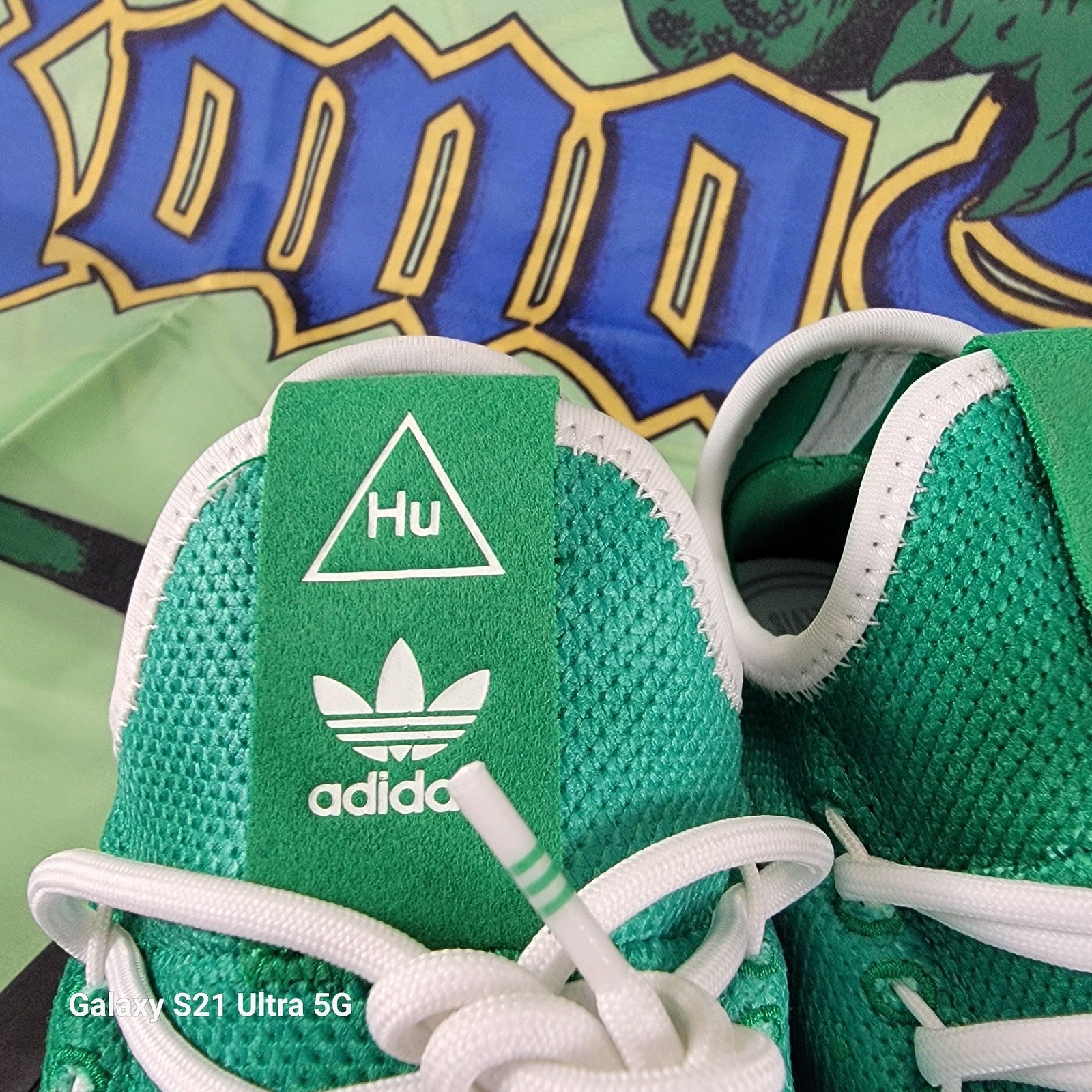 Adidas Pharrell Williams DA9619 Men's Holi Green Athletic Sneaker Shoes Sz 104