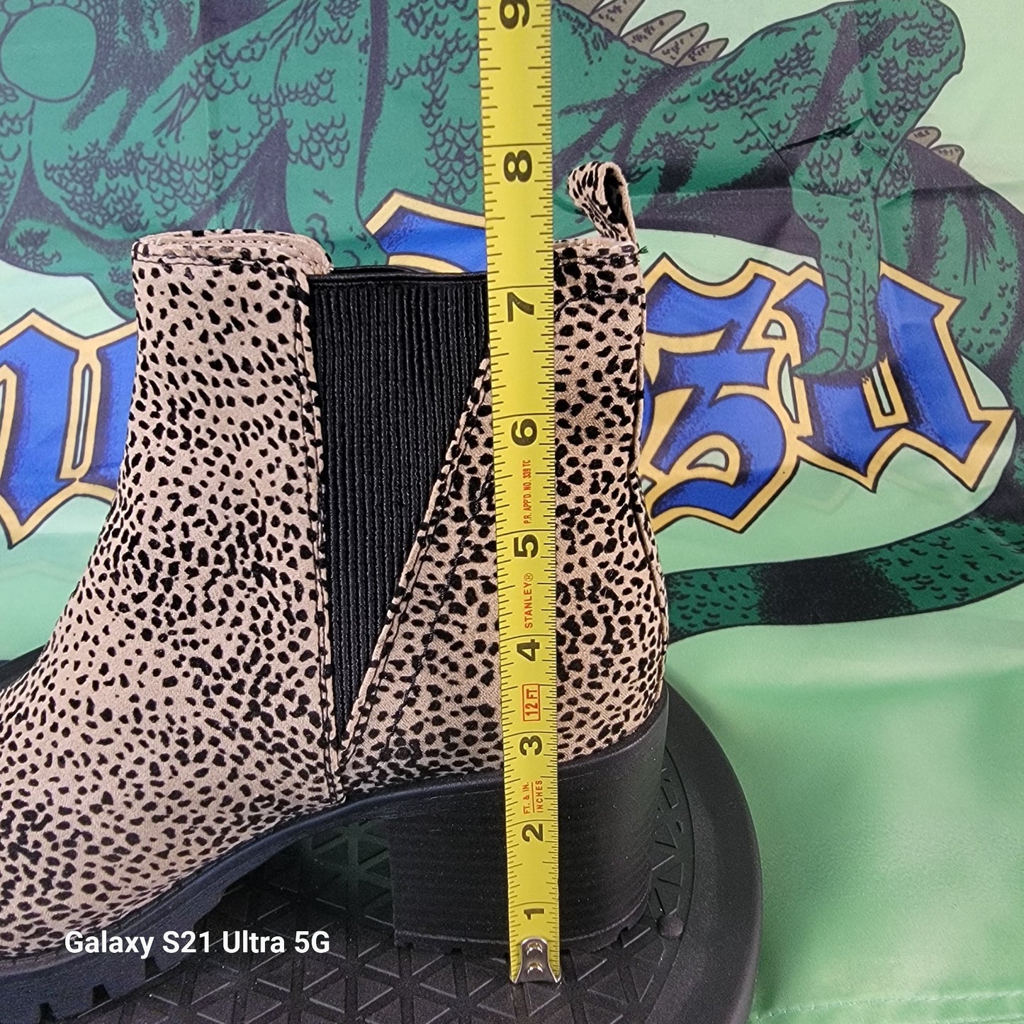 MIA Women’s Laren Chelsea Cheetah Print Brown Black Pull On Booties  Size 7 NIB7