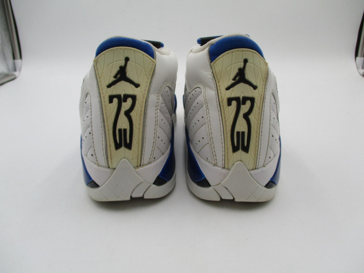Jordan Air Jordan 14 Retro Shoes Youth Size 5.5Y White Blue Sneakers 487524-1048