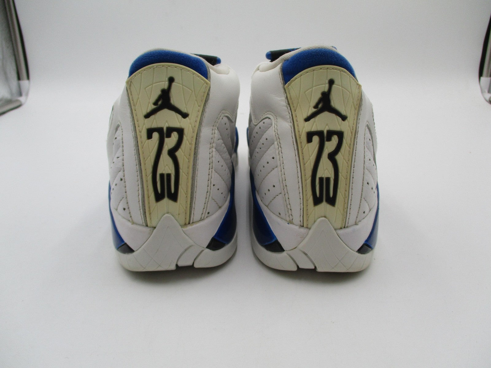 Jordan Air Jordan 14 Retro Shoes Youth Size 5.5Y White Blue Sneakers 487524-1048
