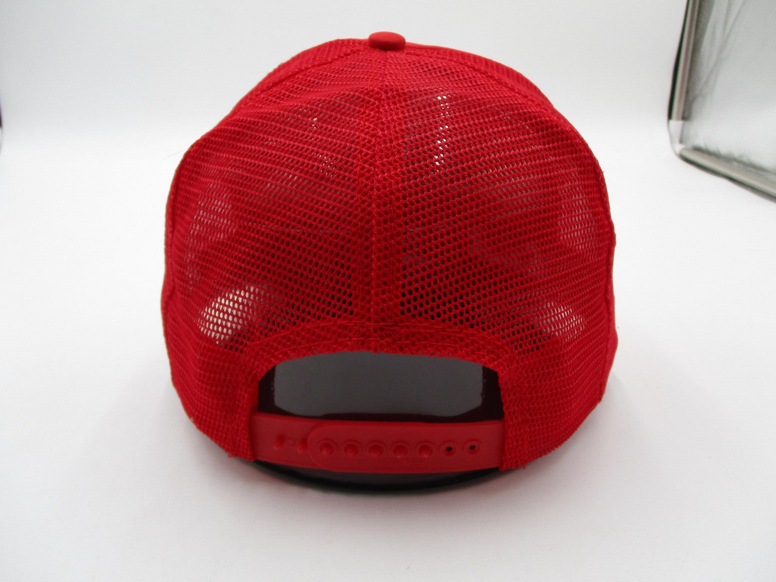 Nissin Cap Peterbilt Hat Cap Snap Back Mens OSFM Red Mesh Trucker Embroidered3
