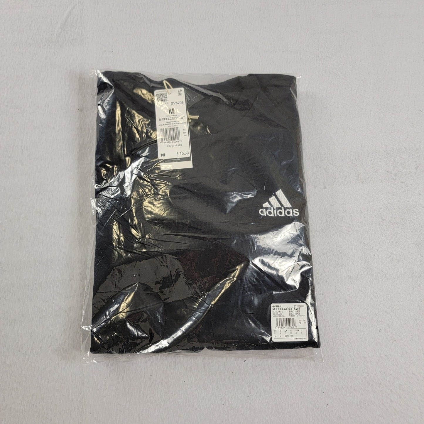 Adidas Mens Feelcozy Sweatshirt Black Sz M GV5295 (860-862)6