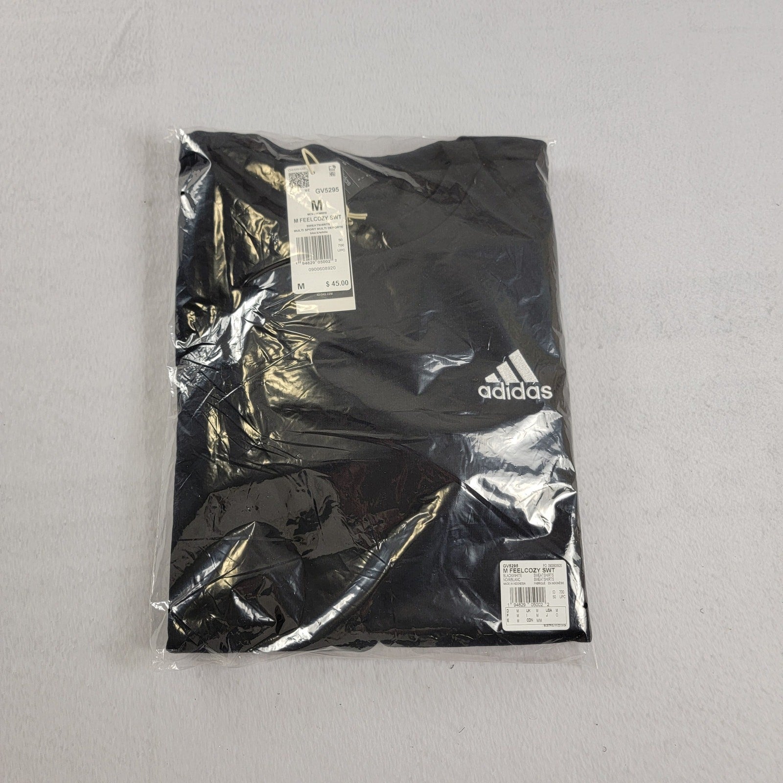 Adidas Mens Feelcozy Sweatshirt Black Sz M GV5295 (860-862)6