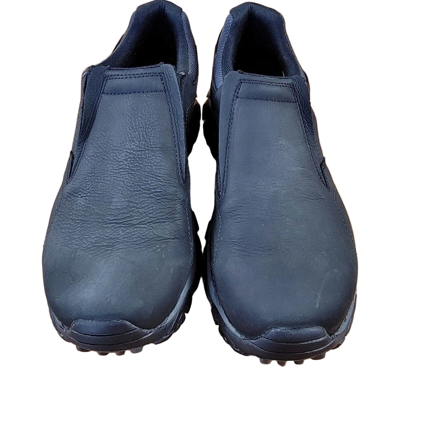 Merrell Mens Moab Adventure Moc Black Leather Slip On Sneakers Sz 11.5 J918331