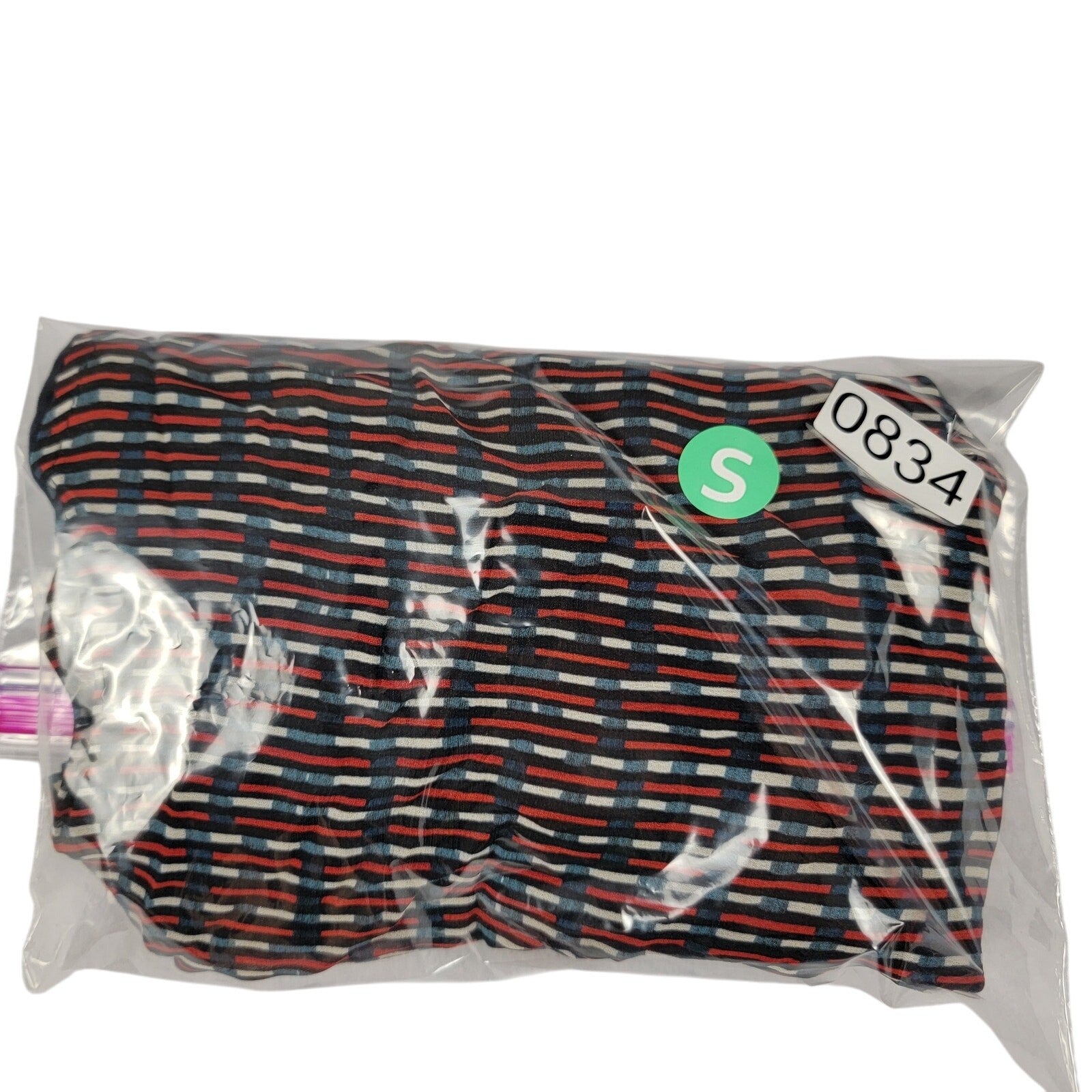 Lenon Women’s Pleated Mini Skirt Small Multicolor Striped Made in USA NWT
