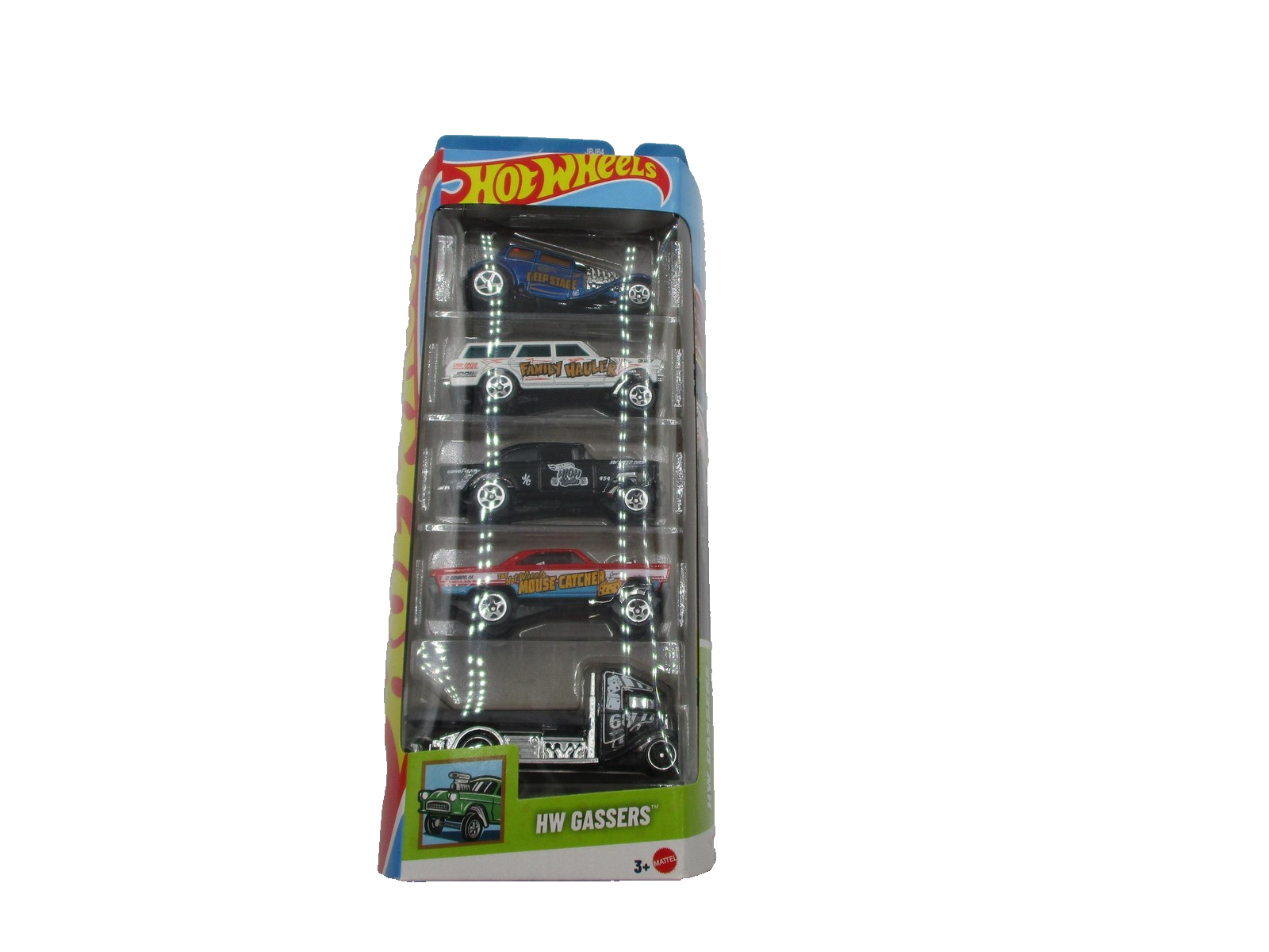Hot Wheels HW Gassers 5Pack Diecast Set JBJ84 Bel Air Nova Comet Truck 5 Cars0