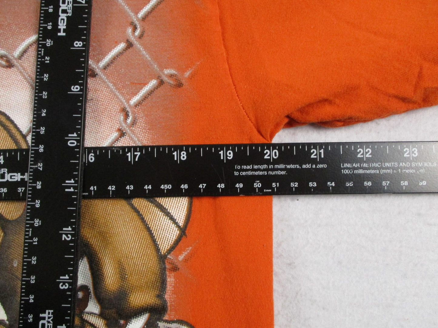 New Rizon Shirt Mens Large Orange Tom & Jerry Boxing For All The Chedda Tee12