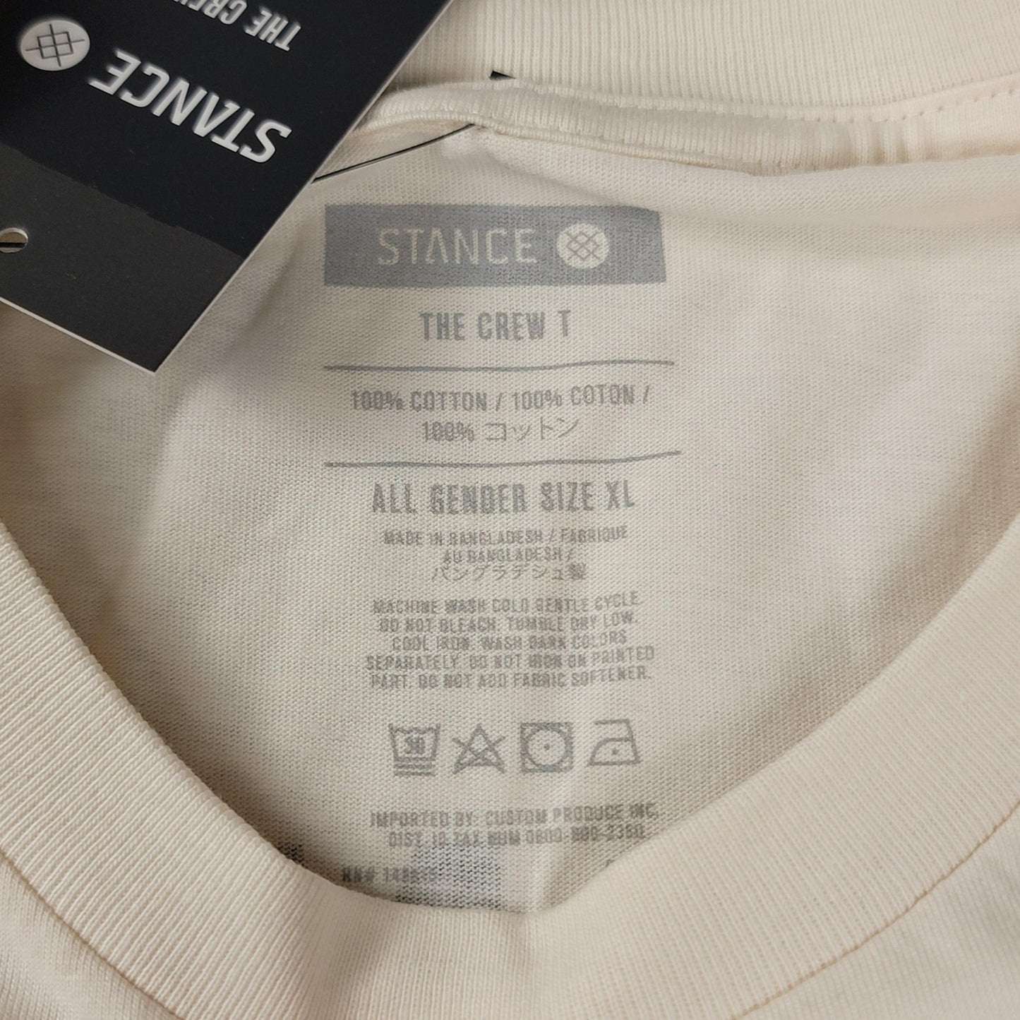 Stance Crew + a.lab 'Air Conditioned' Shirts Mens XL Lot of 2 White Cream