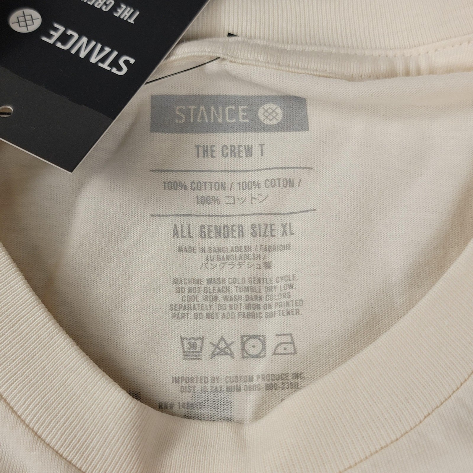 Stance Crew + a.lab 'Air Conditioned' Shirts Mens XL Lot of 2 White Cream