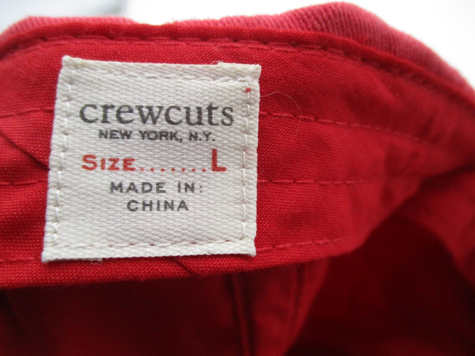 Crewcuts Hat Cap Strap Back Boys L Red Googly Eyes Cartoon Novelty Baseball7
