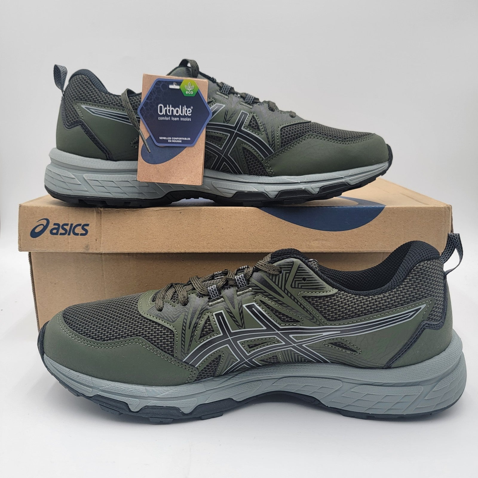 Asics GelVenture 8 1011A824302 Mens US 12.5 Green Trail Running Shoes1