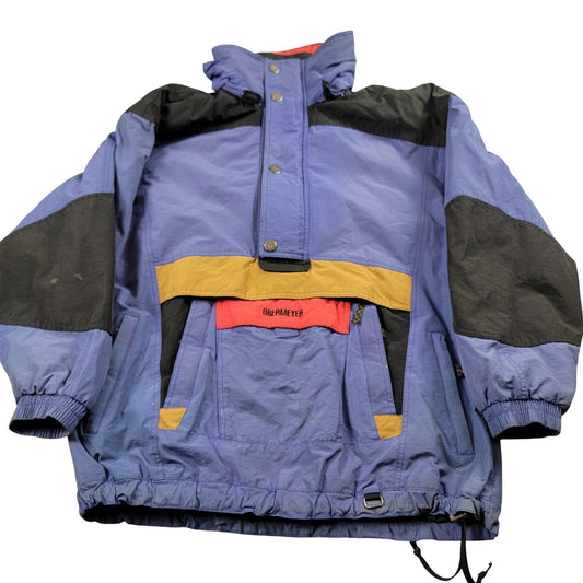 Obermeyer Kirkwood Ski Pullover Jacket Mens L Vintage 90s Colorblock Hooded0
