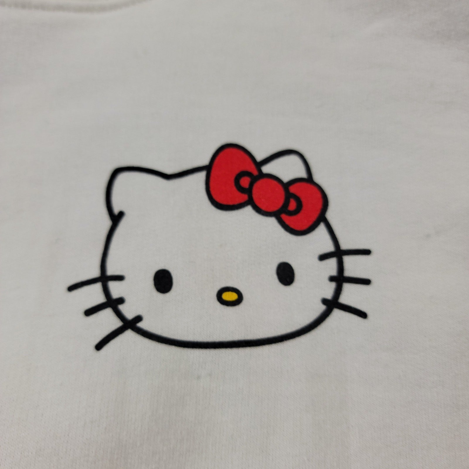 Hello Kitty Sanrio Unisex Hoodie White Sz L