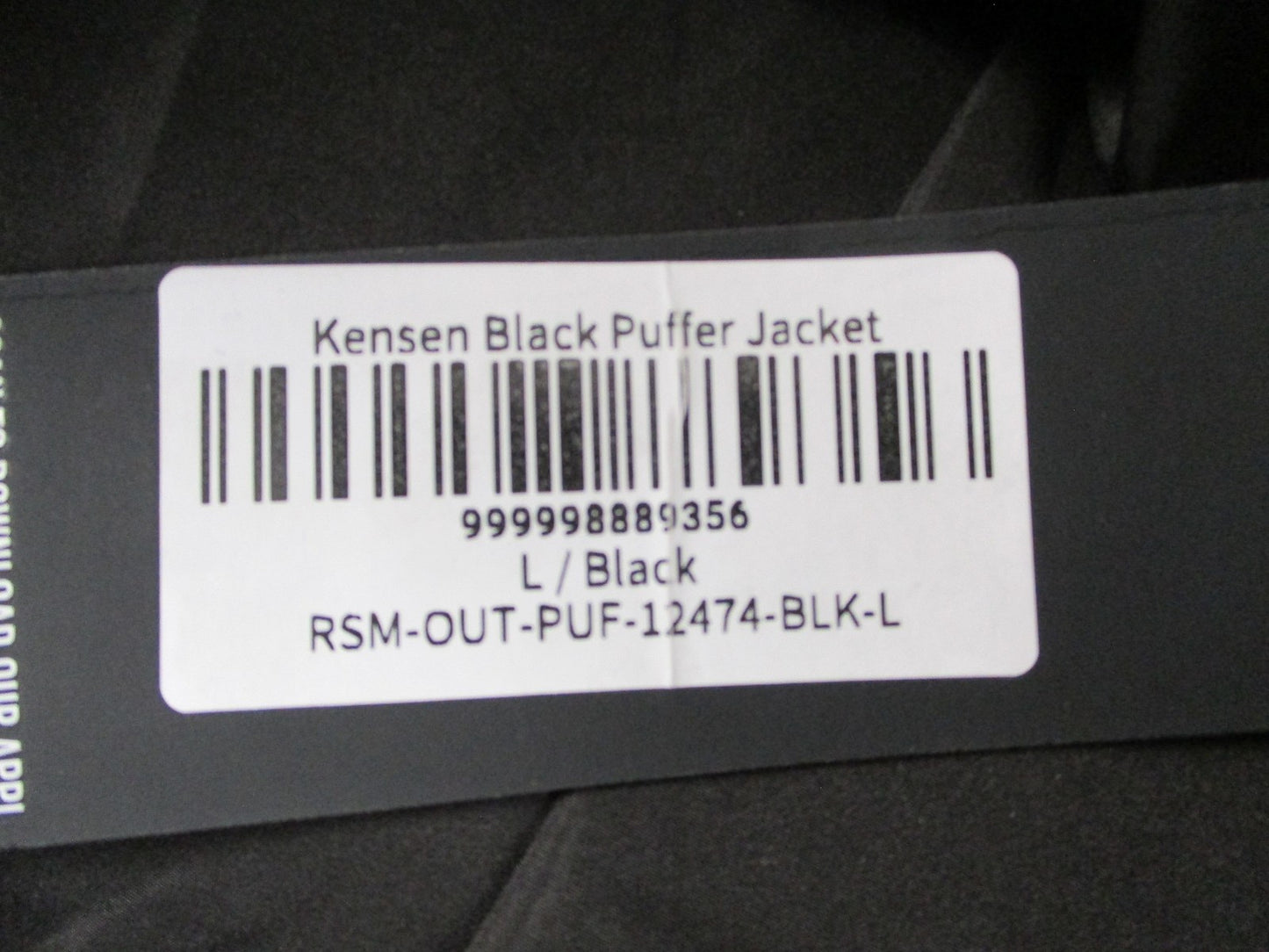 Rockstar Original Kensen Jacket Mens Large Black Faux Leather Puffer 169114