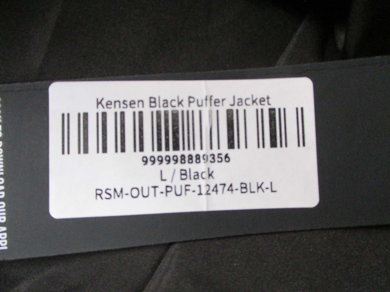 Rockstar Original Kensen Jacket Mens Large Black Faux Leather Puffer 169114