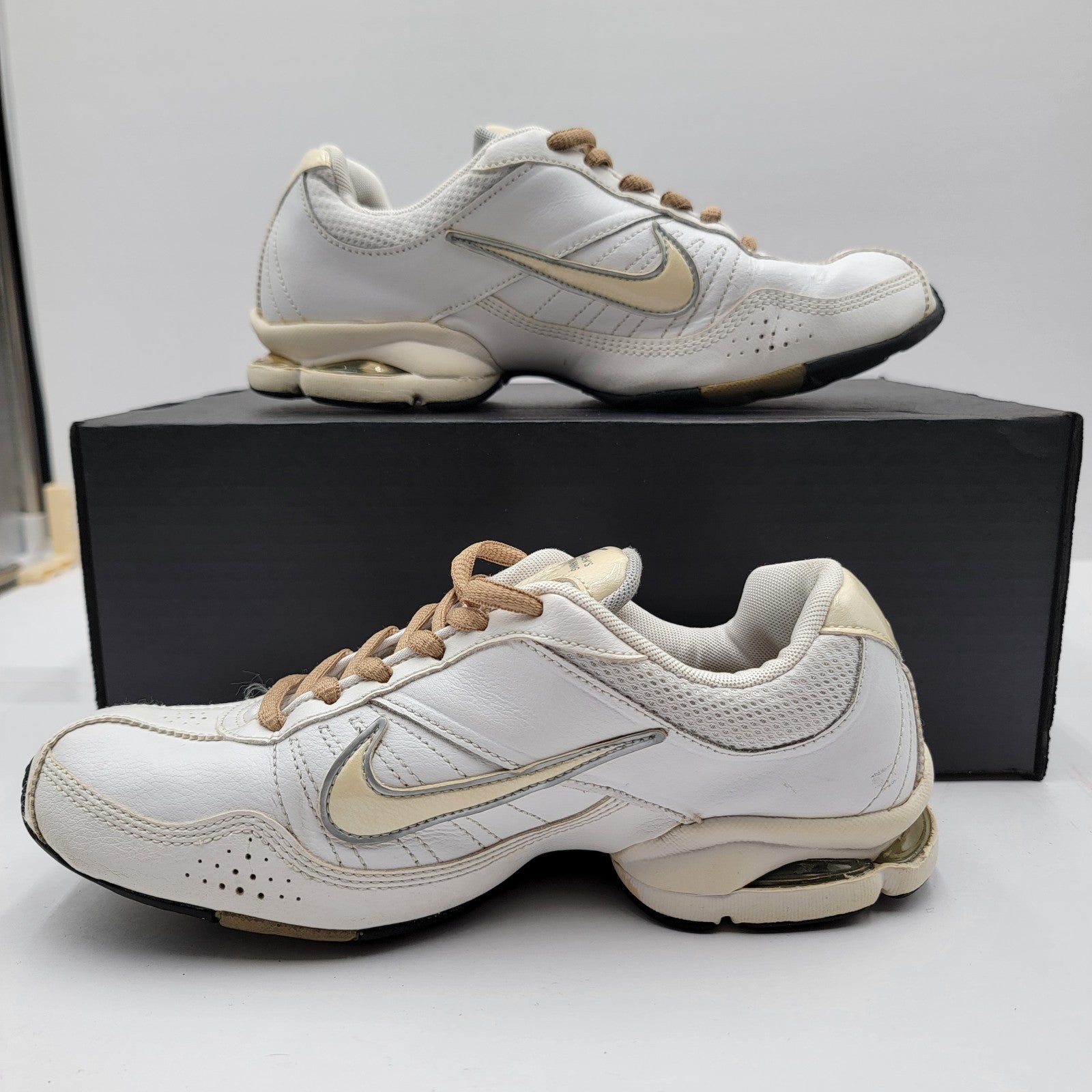 Nike Shox Navina Women’s Training Shoes White Gold 366650111 Size 7.5