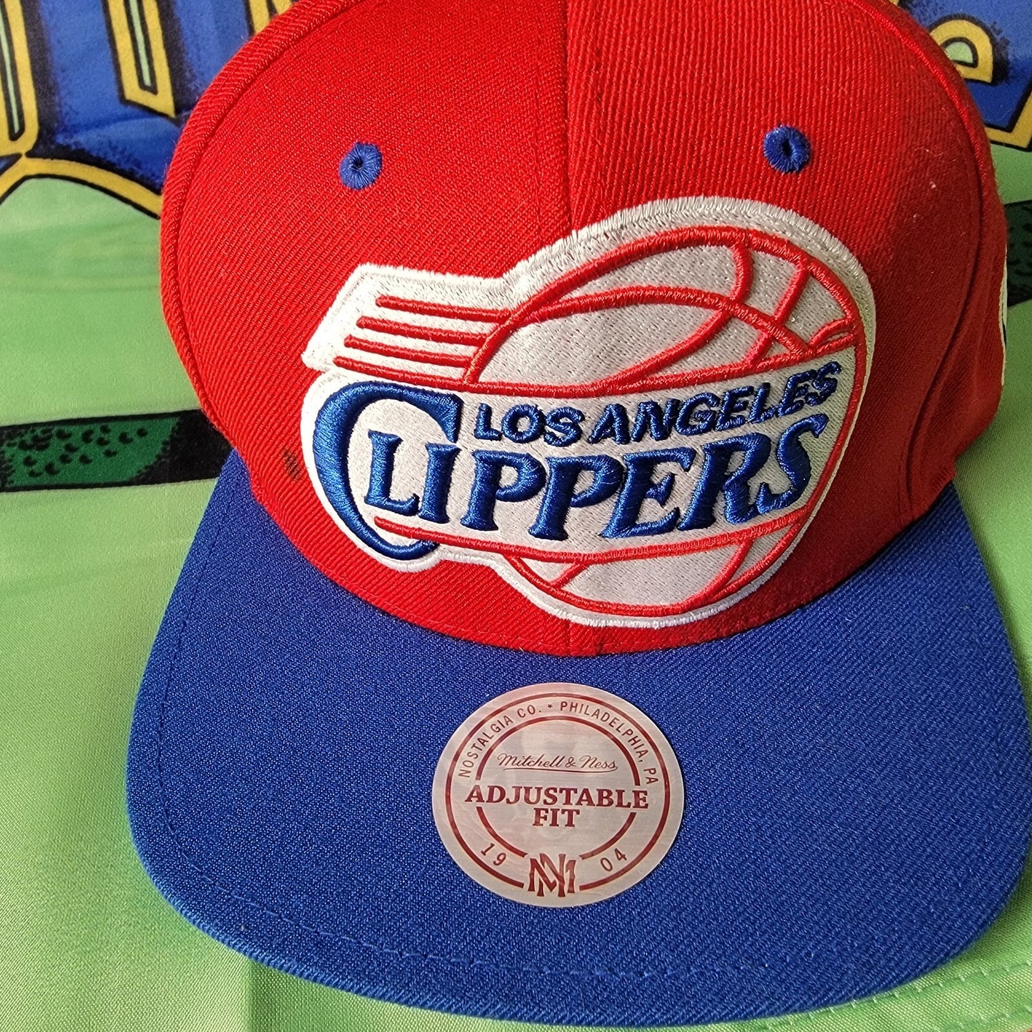NBA Mitchell & Ness Snapback Los Angeles Clippers Red/Blue Hat Cap1