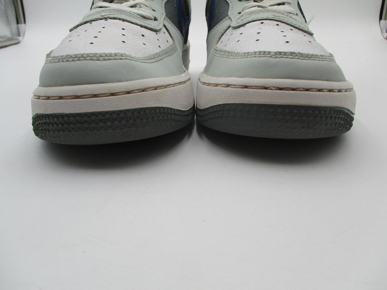 Nike Air Force 1 Low Shoes Youth Size 6Y Gray Green Blue Sneakers FB9035-0014