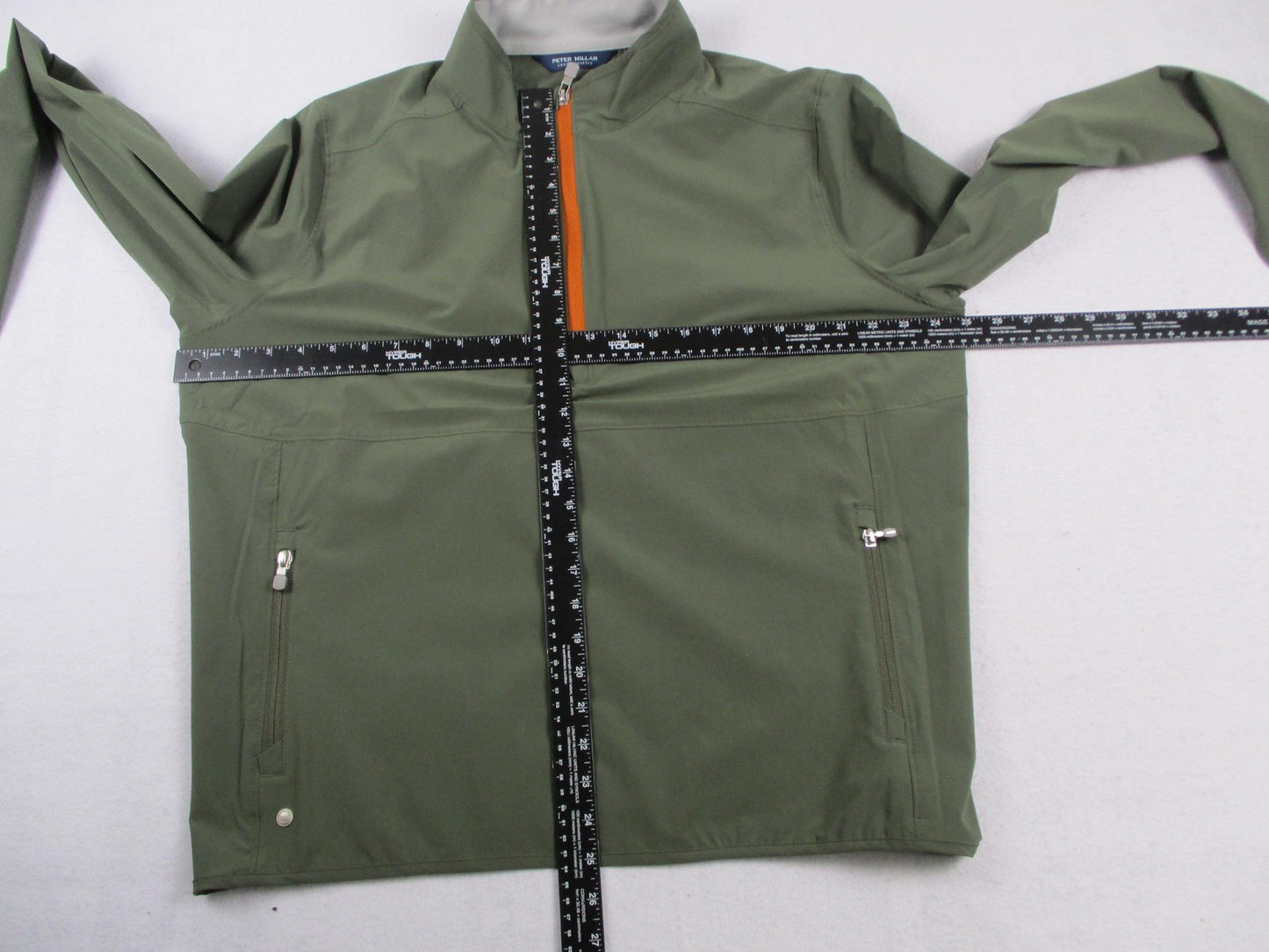 Peter Millar Crown Crafted Jacket Mens XL Green 1/4 Zip Golf Windbreaker 13213