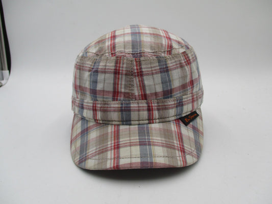 Ben Sherman Hat Cap Fitted Mens L/XL Multicolor Plaid Army Lined Lightweight0
