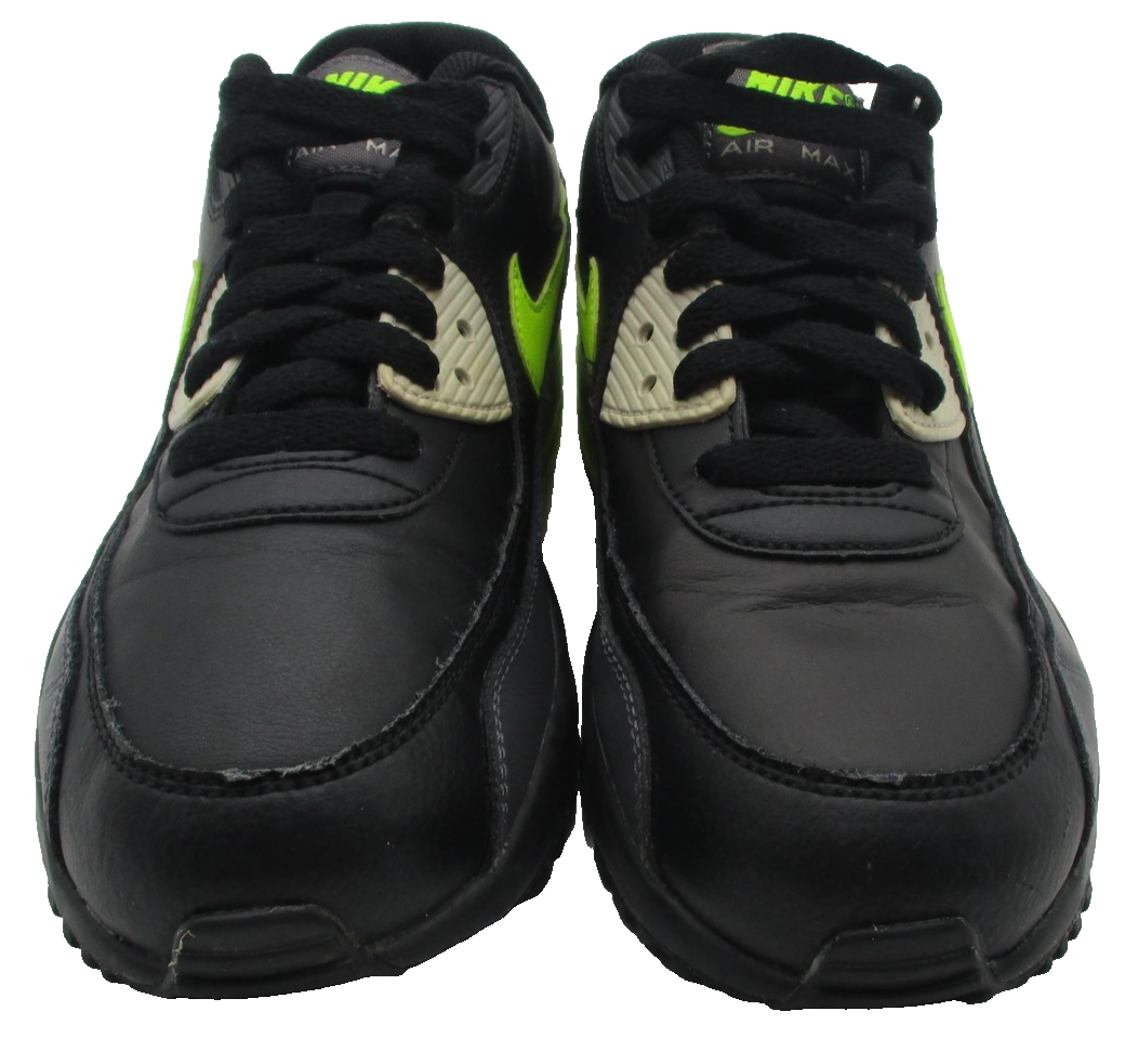 Nike Air Max 90 Shoes Youth Size 5.5Y Black Volt Running Sneakers 833412-023 1T84