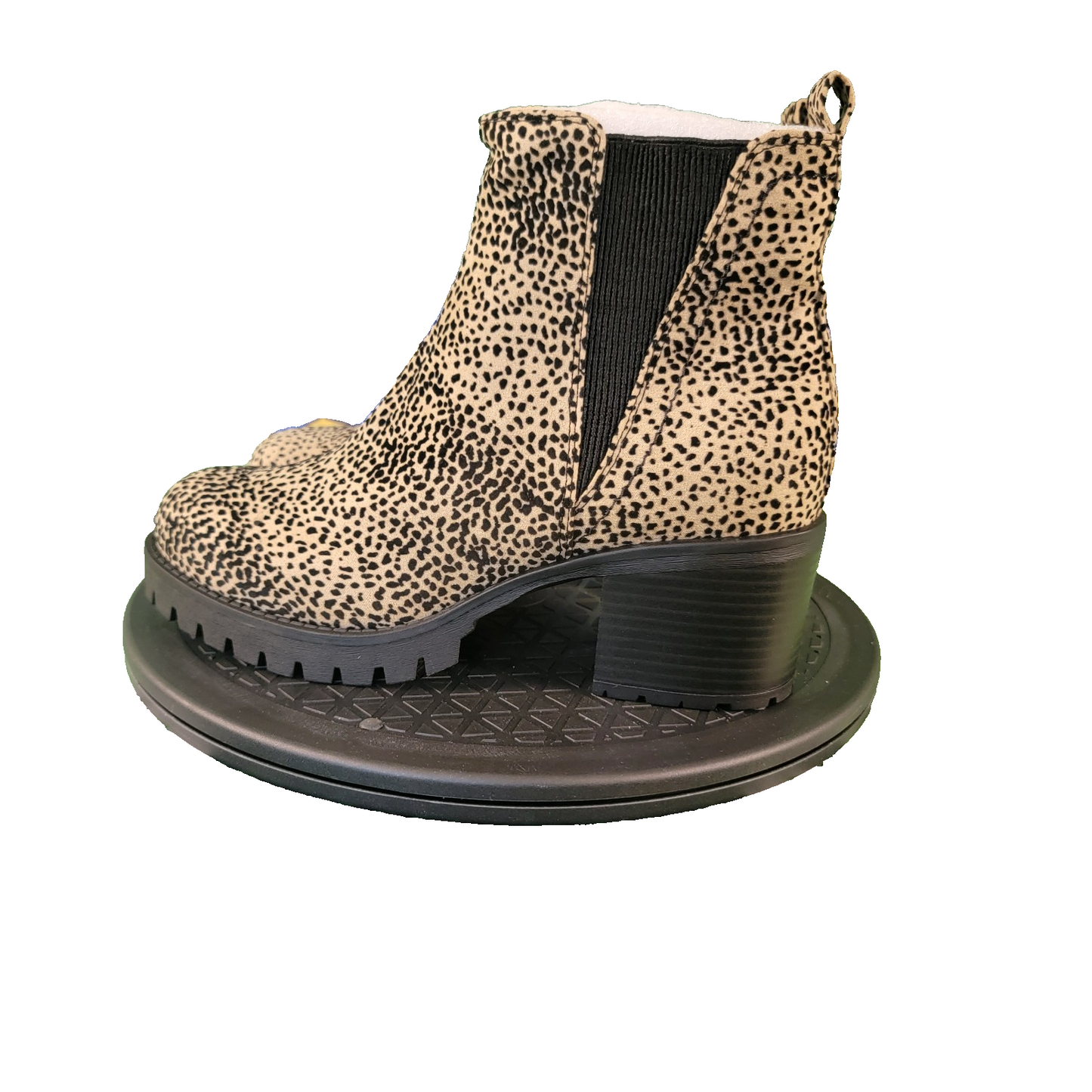 MIA Women’s Laren Chelsea Cheetah Print Brown Black Pull On Booties  Size 7 NIB0